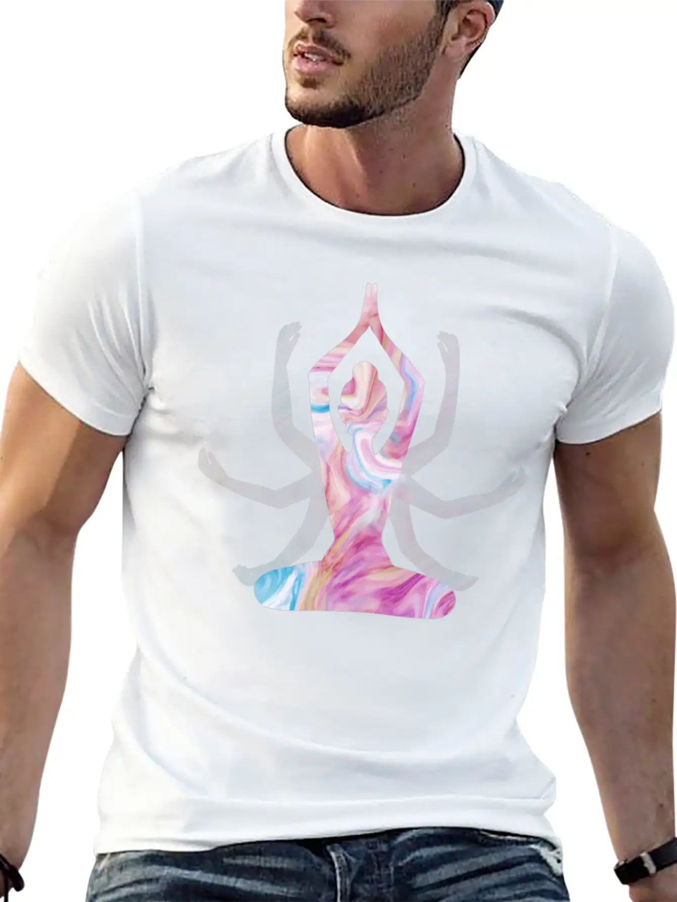 Yoga Girl Spiritual Unisex Casual T-Shirt – Clean Design For Daily Comfort