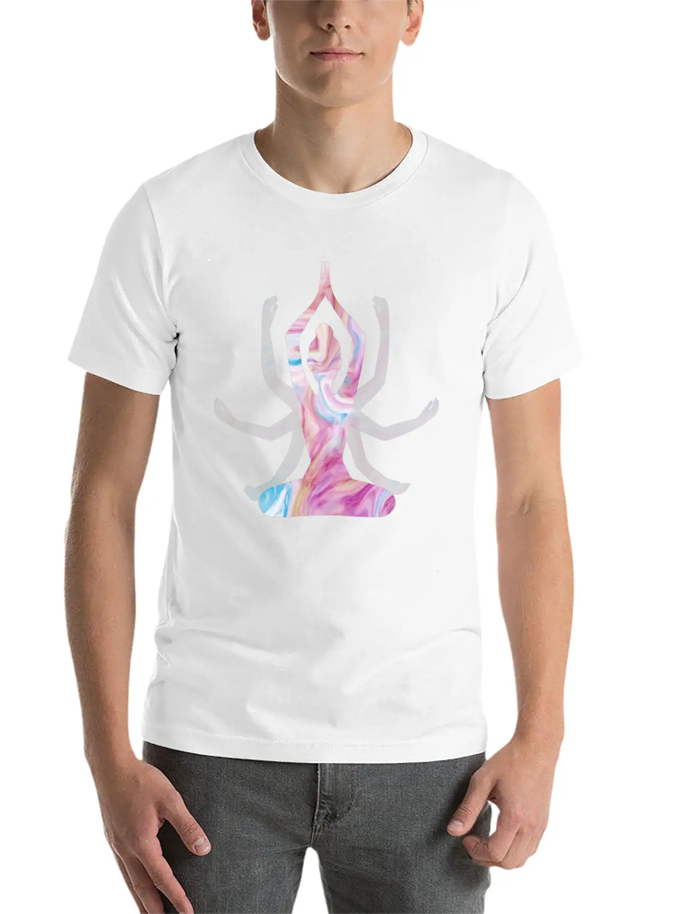 Yoga Girl Spiritual Unisex Casual T-Shirt – Clean Design For Daily Comfort