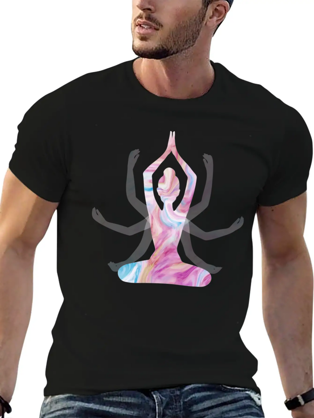 Yoga Girl Spiritual Unisex Casual T-Shirt – Clean Design For Daily Comfort
