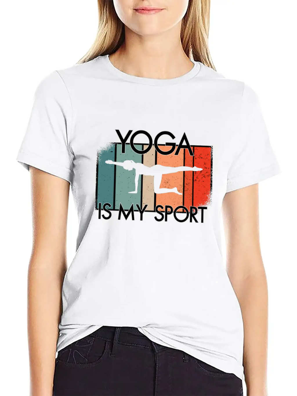 Yoga Is My Sport Casual Graphic T-Shirt – Simple And Comfortable Daily Wear