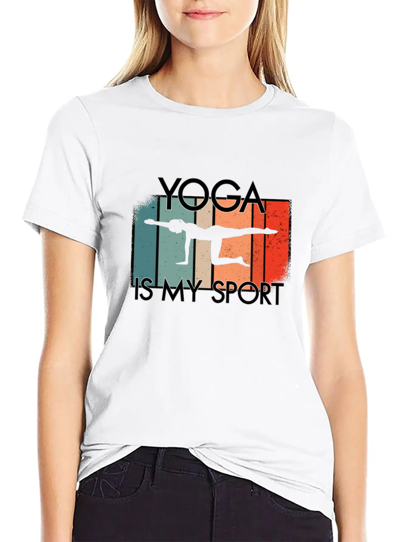 Yoga Is My Sport Casual Graphic T-Shirt – Simple And Comfortable Daily Wear