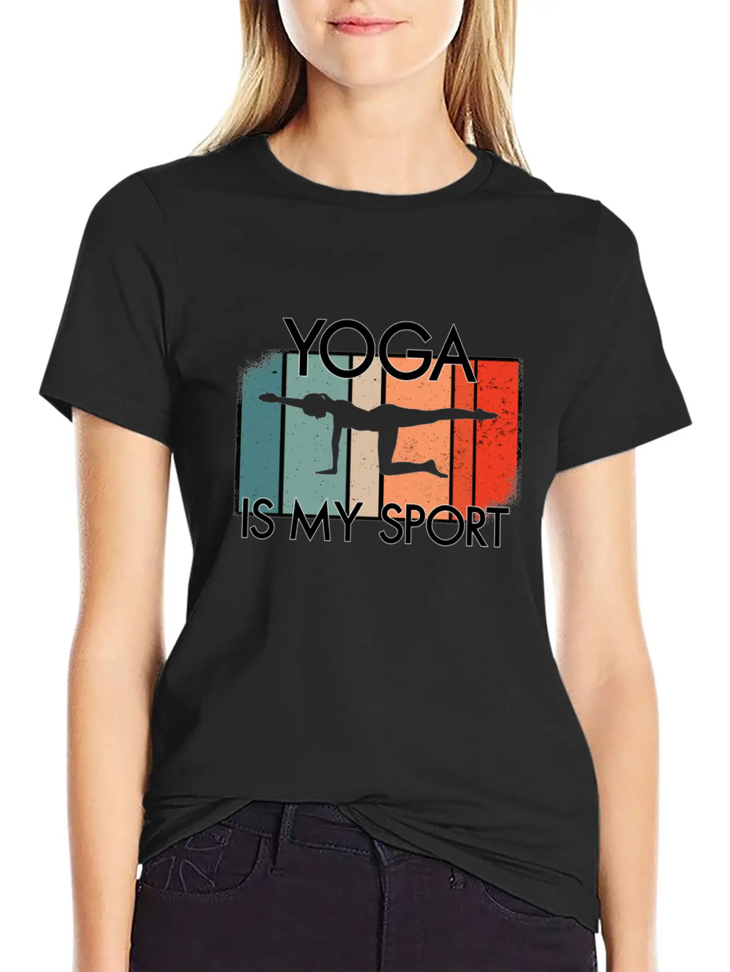 Yoga Is My Sport Casual Graphic T-Shirt – Simple And Comfortable Daily Wear