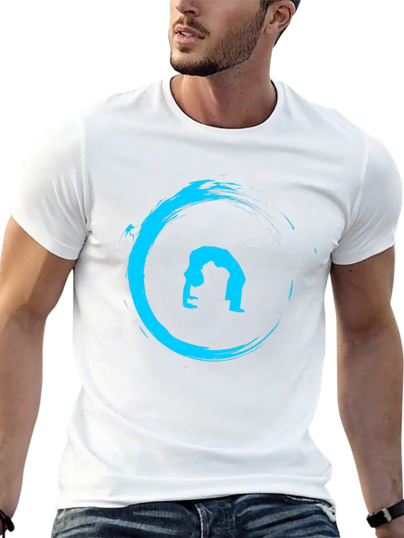 Yoga Meditation Gymnastics Unisex Short Sleeve Soft Cotton T-Shirt – Casual Everyday Wear