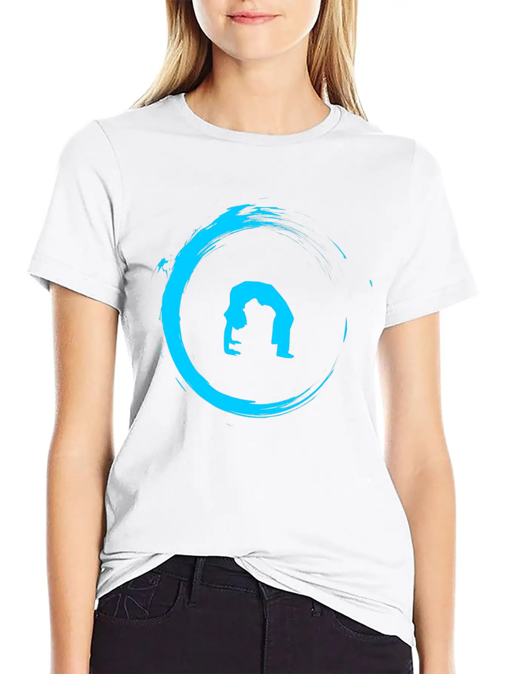 Yoga Meditation Gymnastics Unisex Short Sleeve Soft Cotton T-Shirt – Casual Everyday Wear