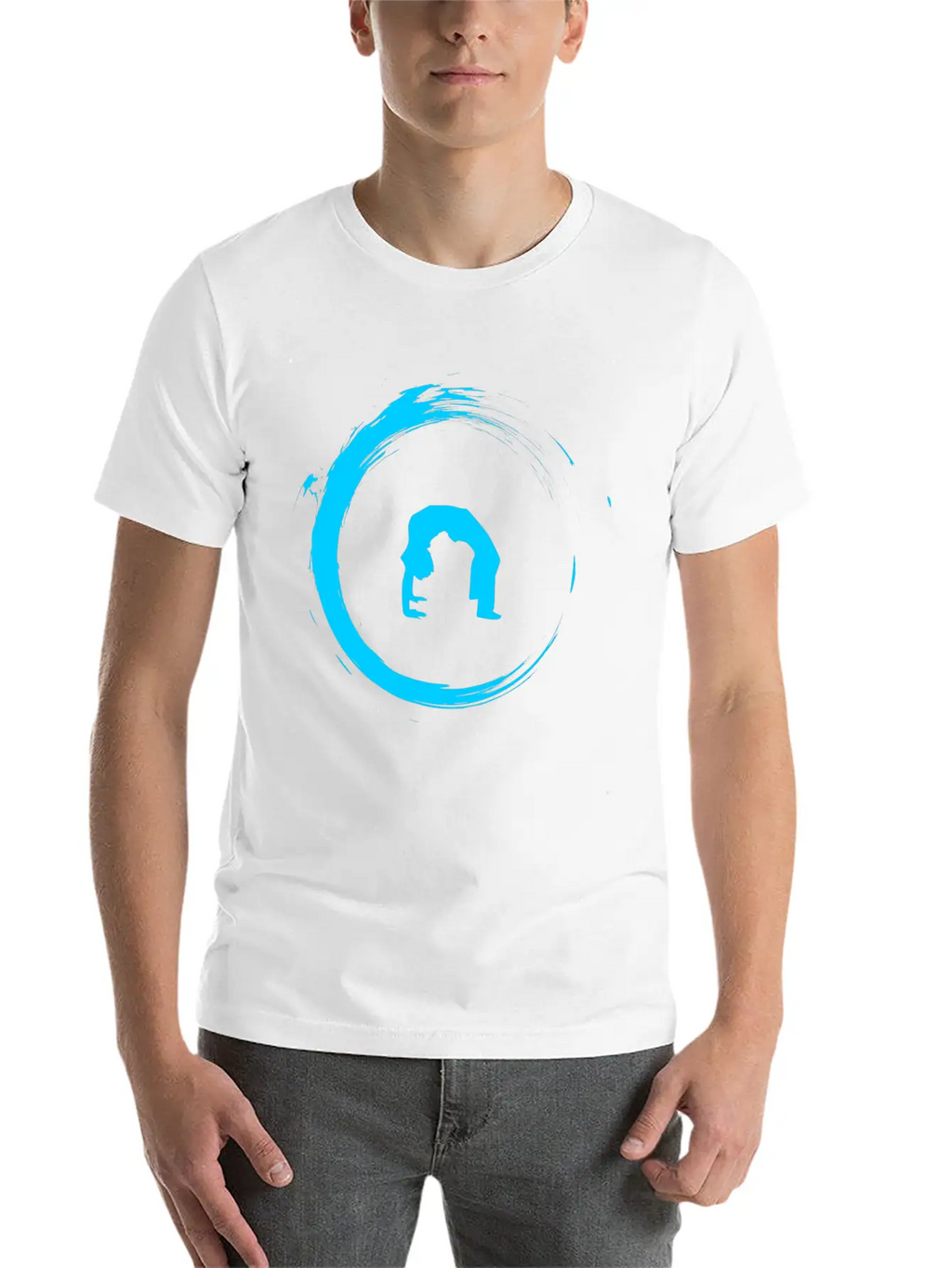 Yoga Meditation Gymnastics Unisex Short Sleeve Soft Cotton T-Shirt – Casual Everyday Wear