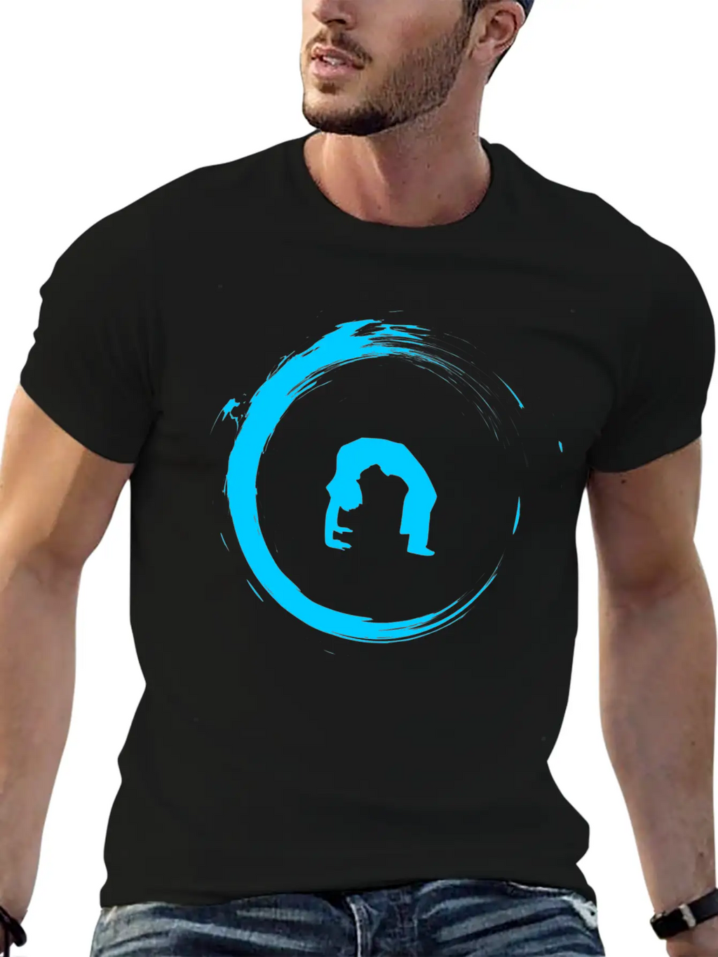 Yoga Meditation Gymnastics Unisex Short Sleeve Soft Cotton T-Shirt – Casual Everyday Wear