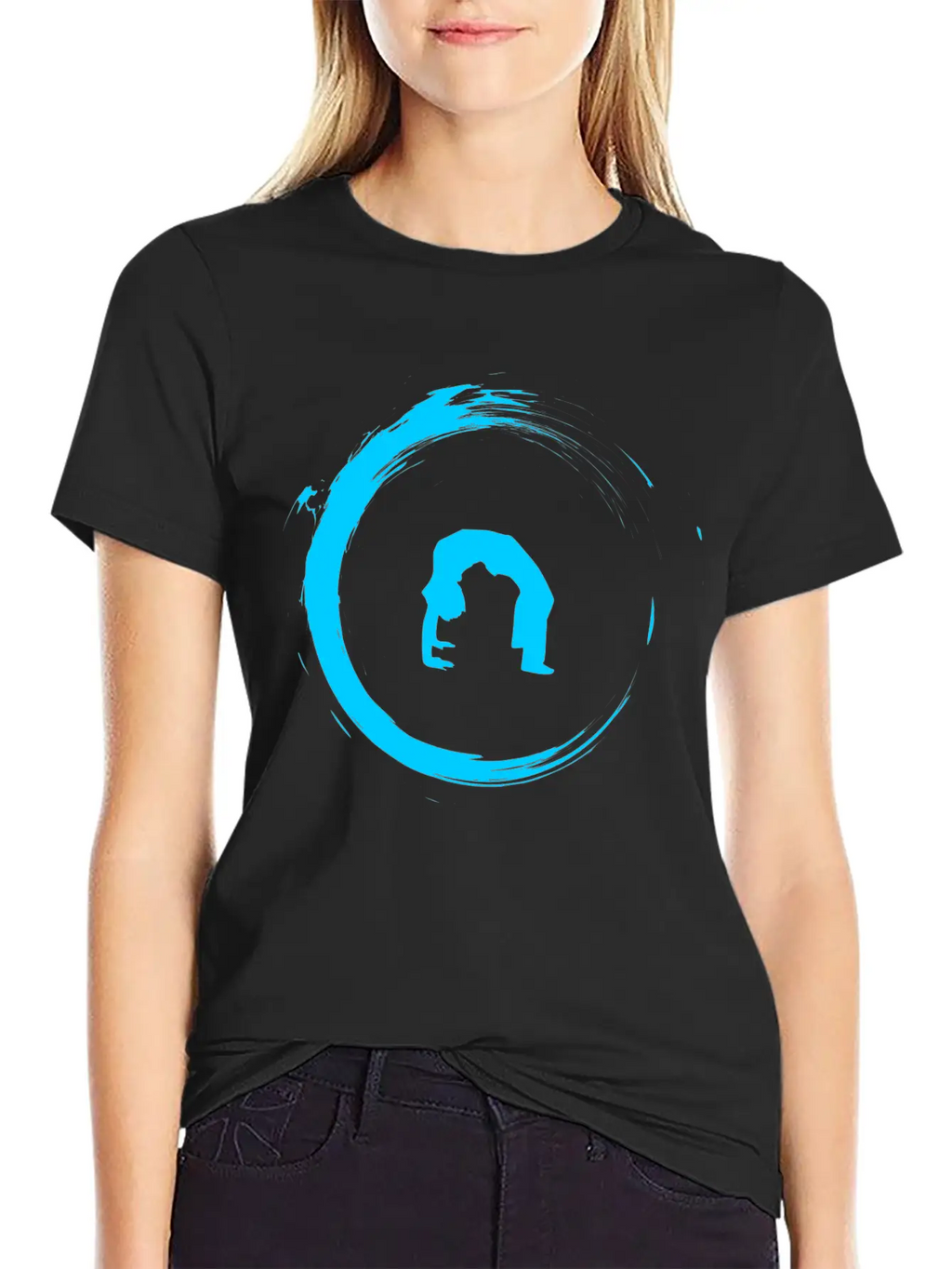 Yoga Meditation Gymnastics Unisex Short Sleeve Soft Cotton T-Shirt – Casual Everyday Wear