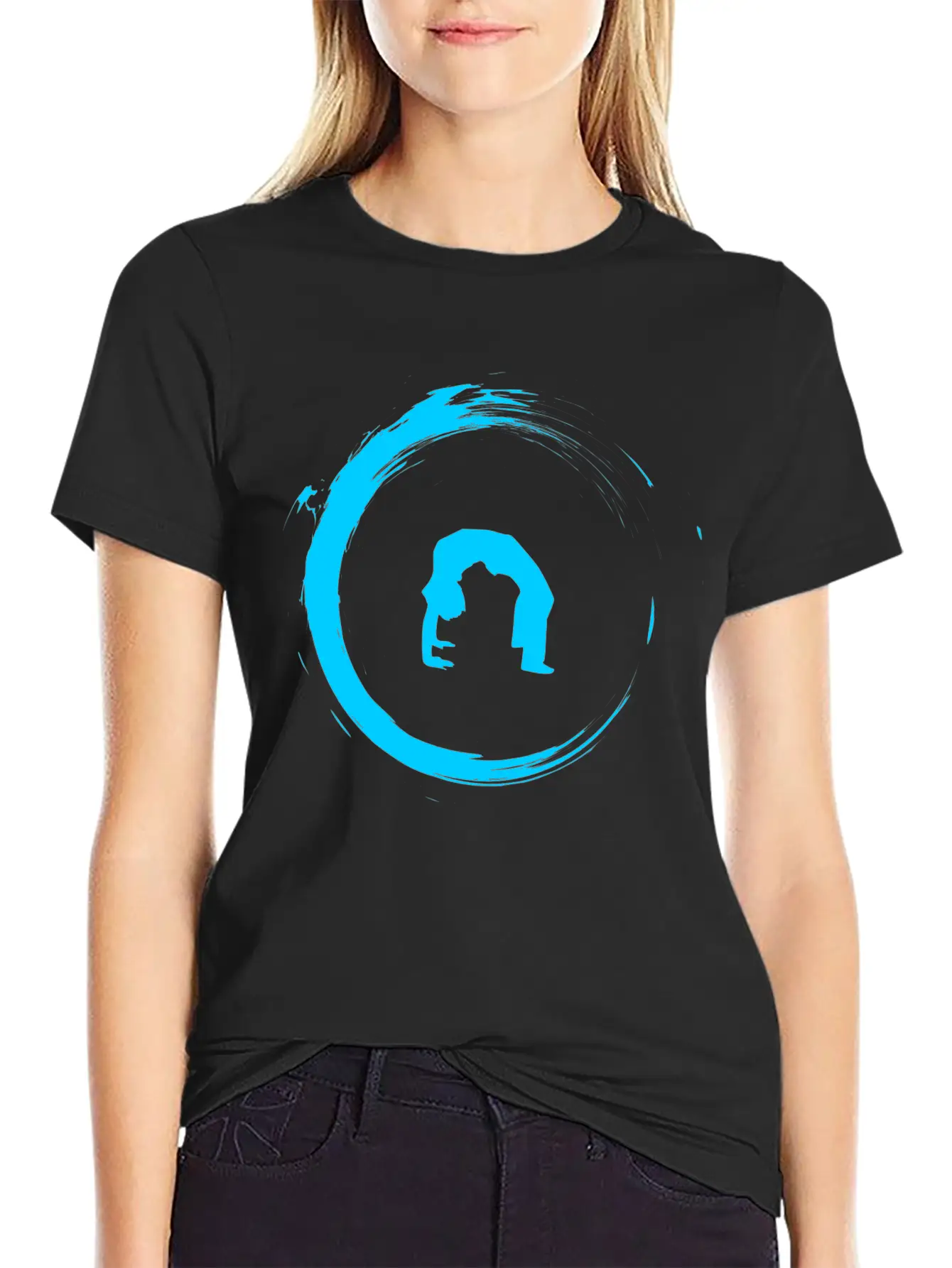 Yoga Meditation Gymnastics Unisex Short Sleeve Soft Cotton T-Shirt – Casual Everyday Wear