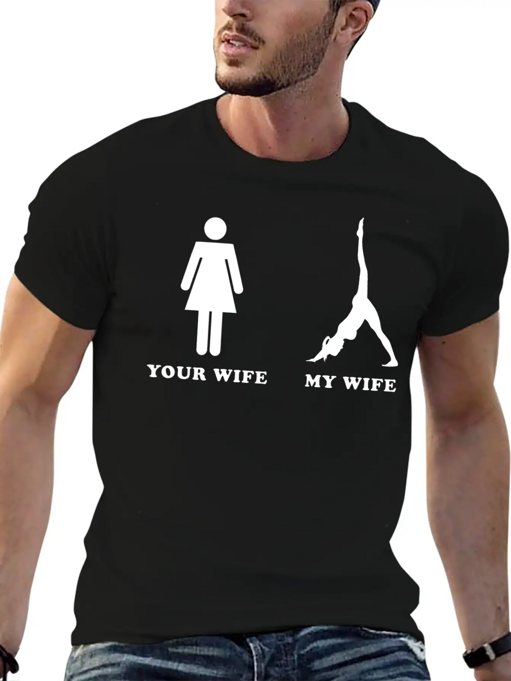 Yoga Of My Wife Classic Fit Graphic Tee For Daily Comfort – Unisex Cotton Shirt