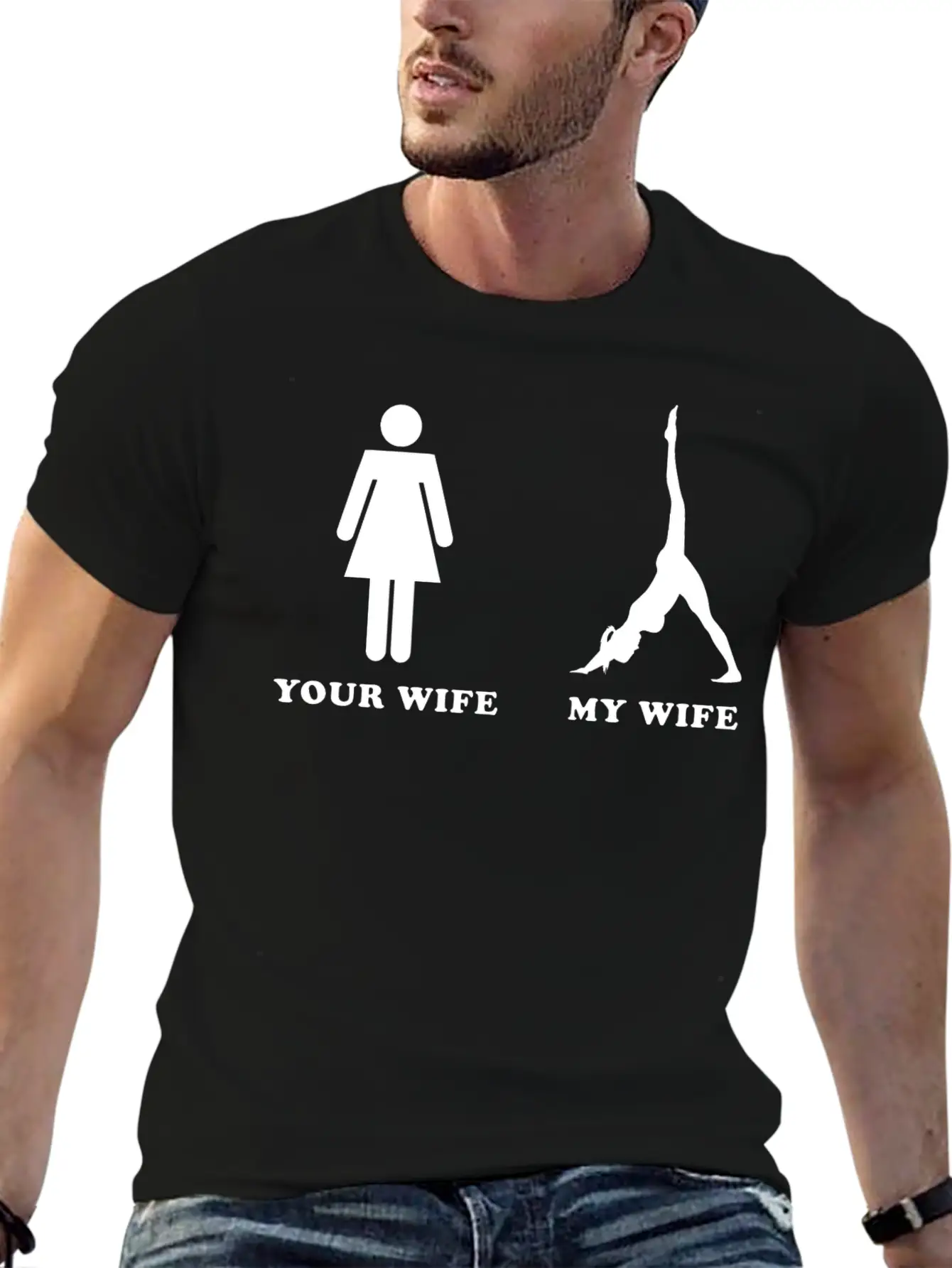 Yoga Of My Wife Classic Fit Graphic Tee For Daily Comfort – Unisex Cotton Shirt