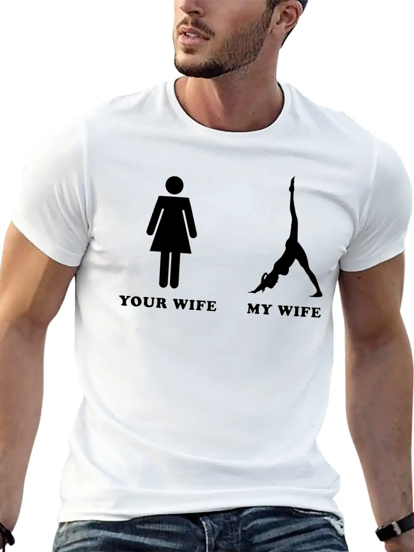 Yoga Of My Wife Classic Fit Graphic Tee For Daily Comfort – Unisex Cotton Shirt