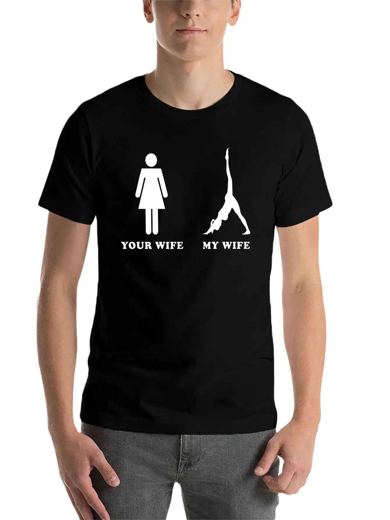 Yoga Of My Wife Classic Fit Graphic Tee For Daily Comfort – Unisex Cotton Shirt