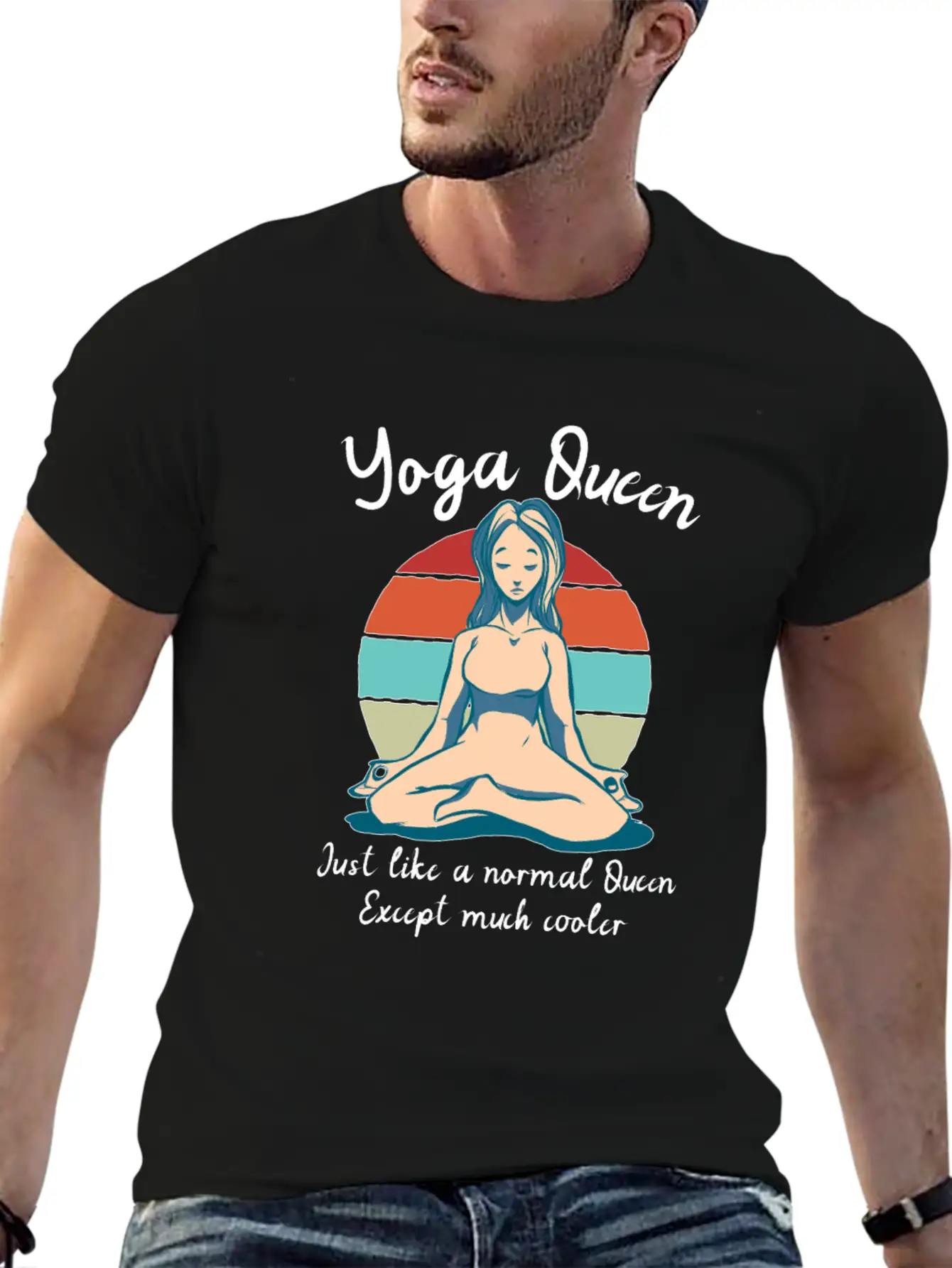 Yoga Queen Breathable Soft Cotton T-Shirt – Timeless Casual Look