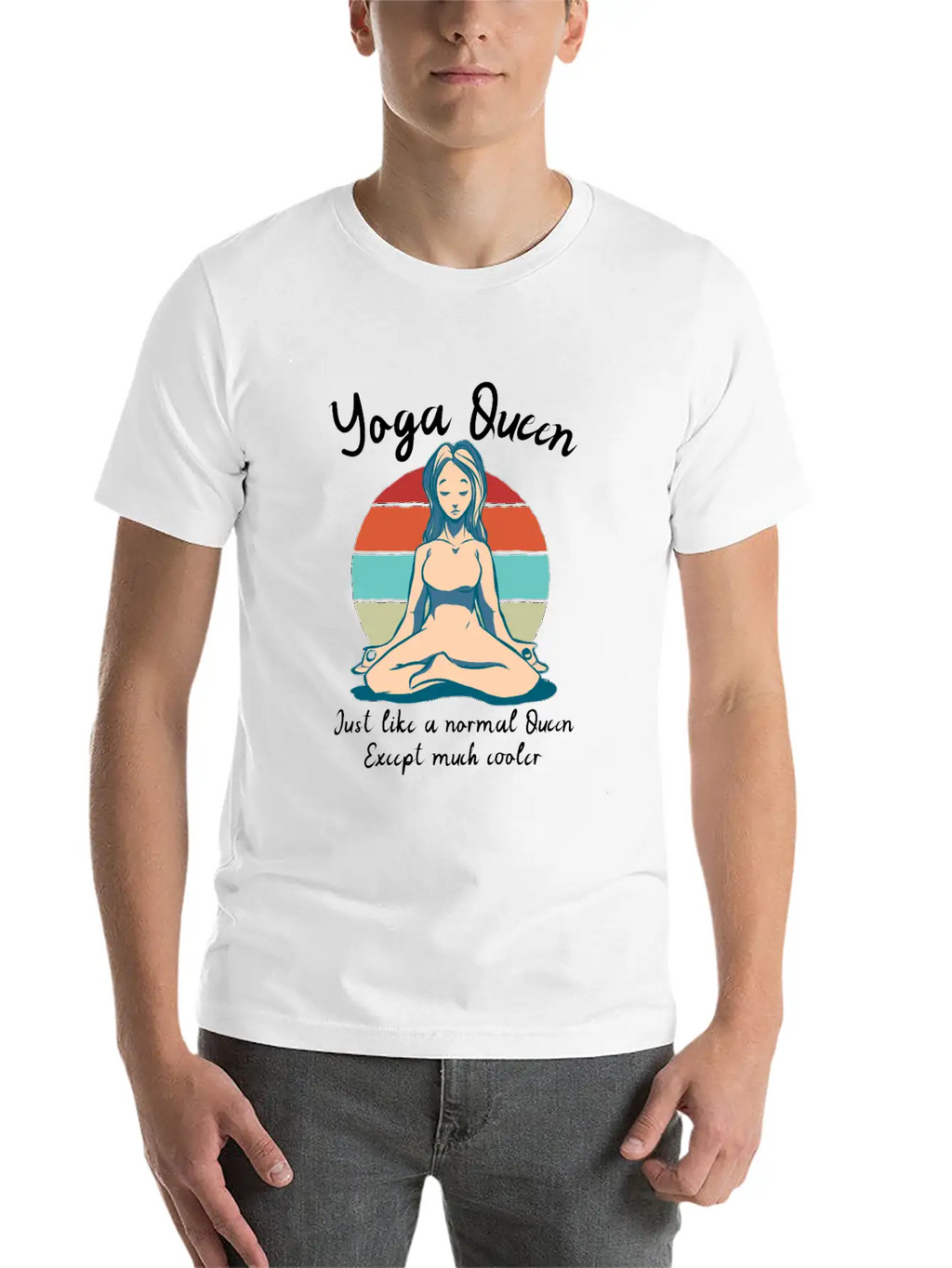 Yoga Queen Breathable Soft Cotton T-Shirt – Timeless Casual Look