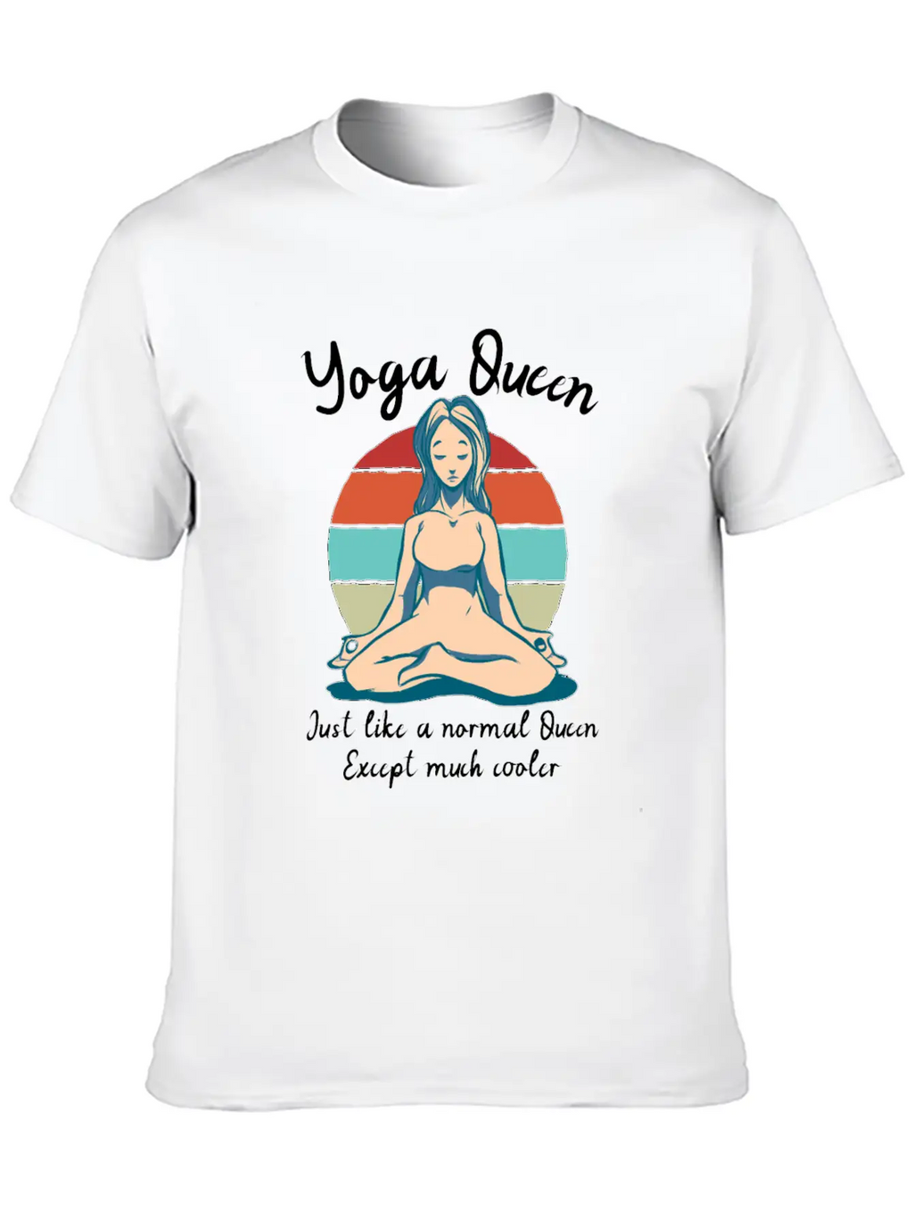 Yoga Queen Breathable Soft Cotton T-Shirt – Timeless Casual Look