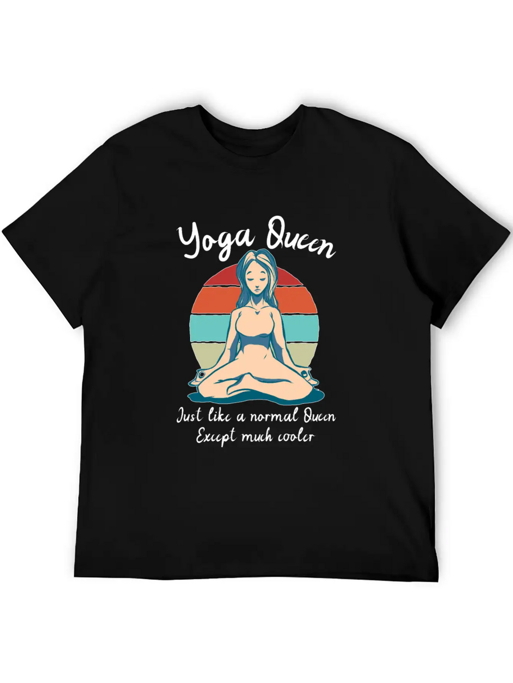 Yoga Queen Breathable Soft Cotton T-Shirt – Timeless Casual Look