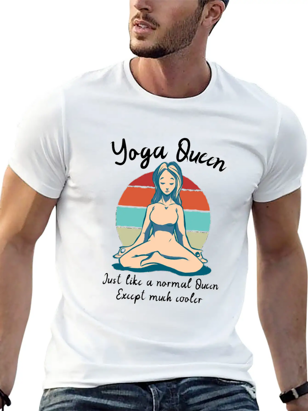 Yoga Queen Breathable Soft Cotton T-Shirt – Timeless Casual Look