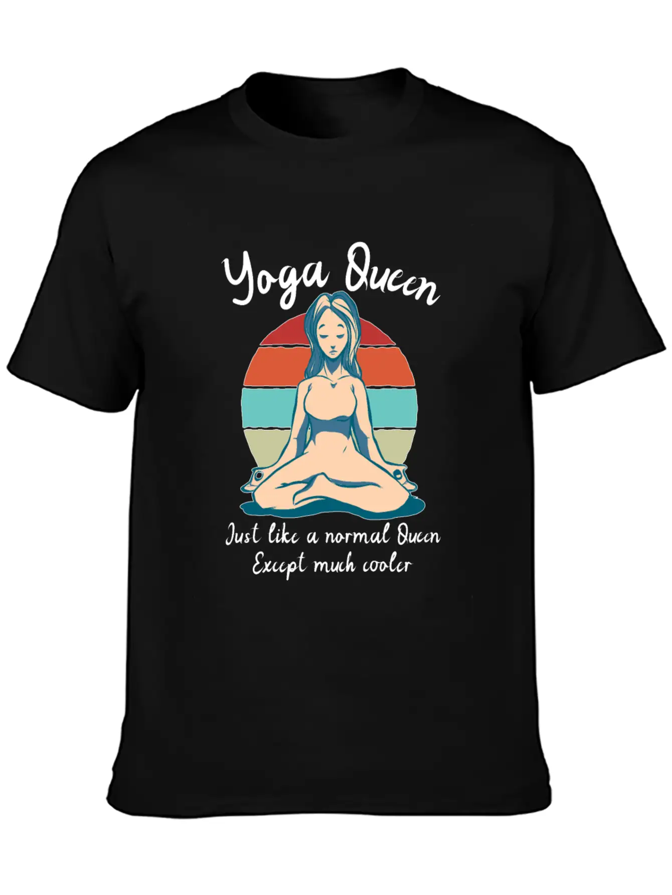 Yoga Queen Breathable Soft Cotton T-Shirt – Timeless Casual Look