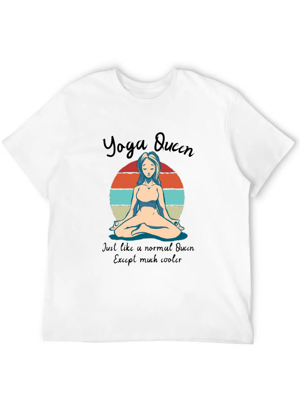Yoga Queen Breathable Soft Cotton T-Shirt – Timeless Casual Look