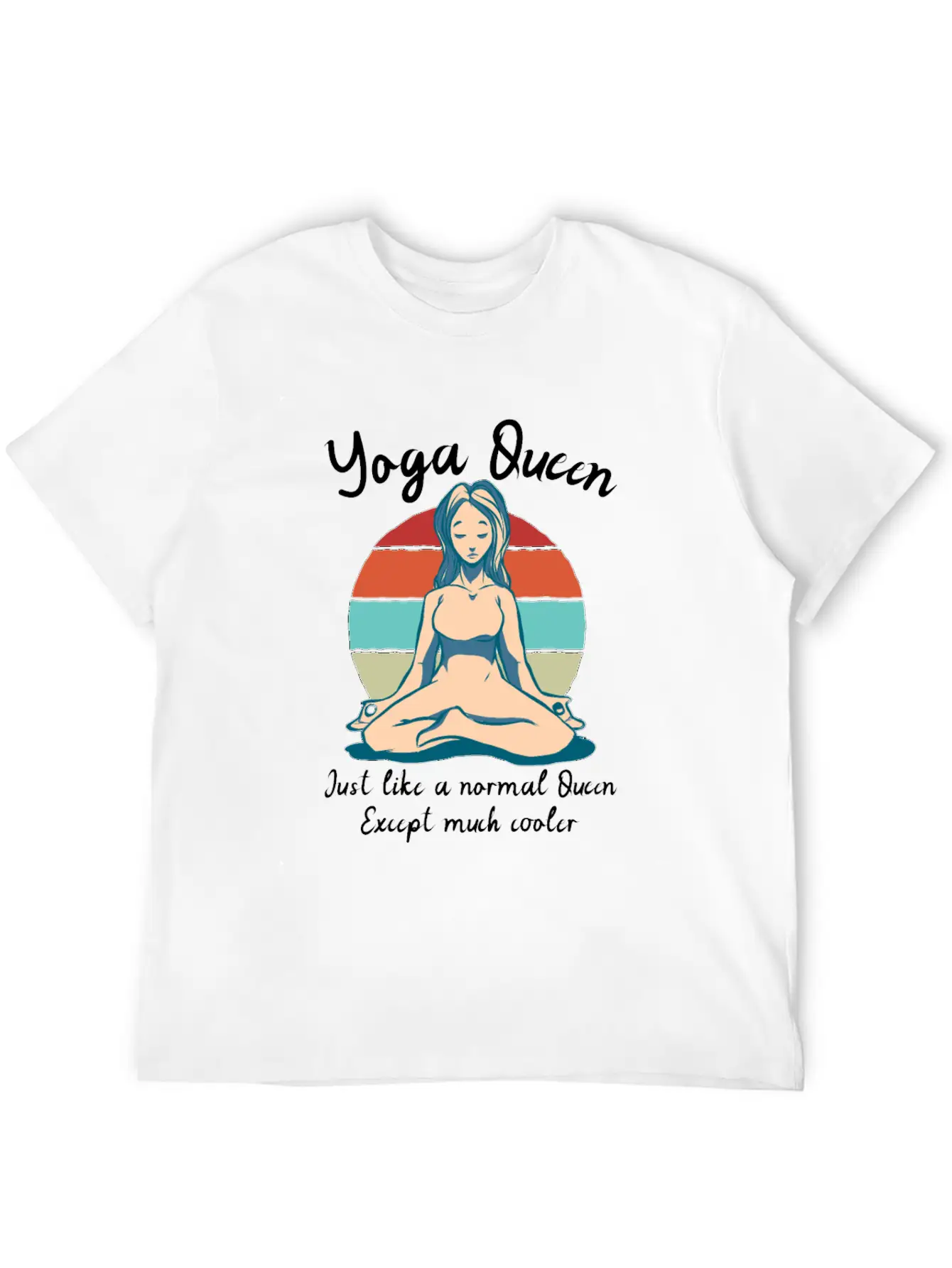 Yoga Queen Breathable Soft Cotton T-Shirt – Timeless Casual Look