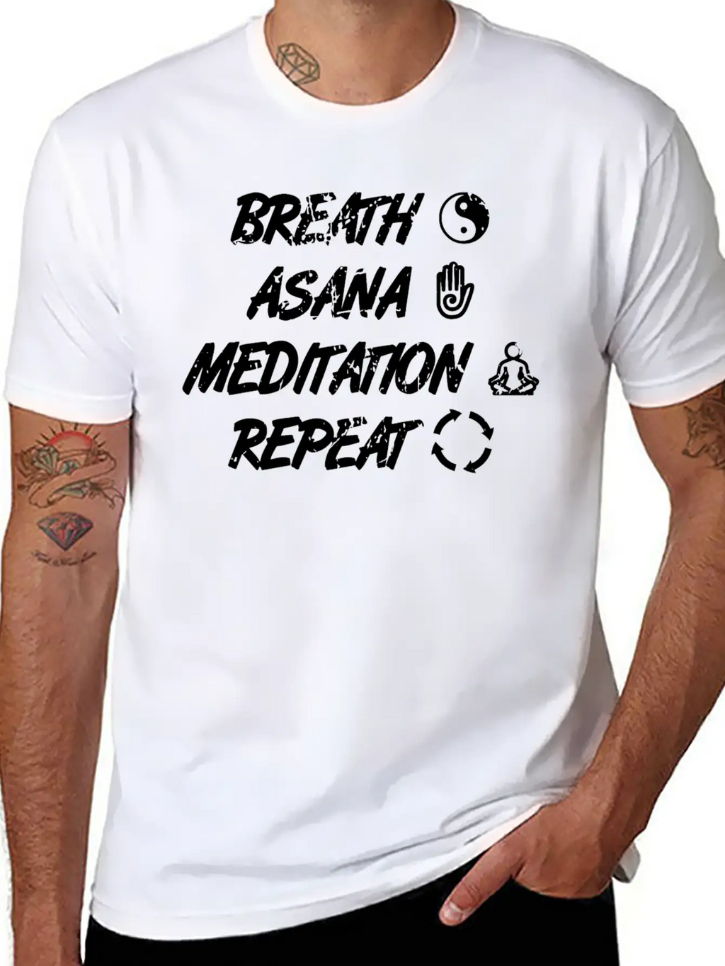 Yoga Routine Unisex Short Sleeve Soft Cotton T-Shirt – Casual Everyday Wear