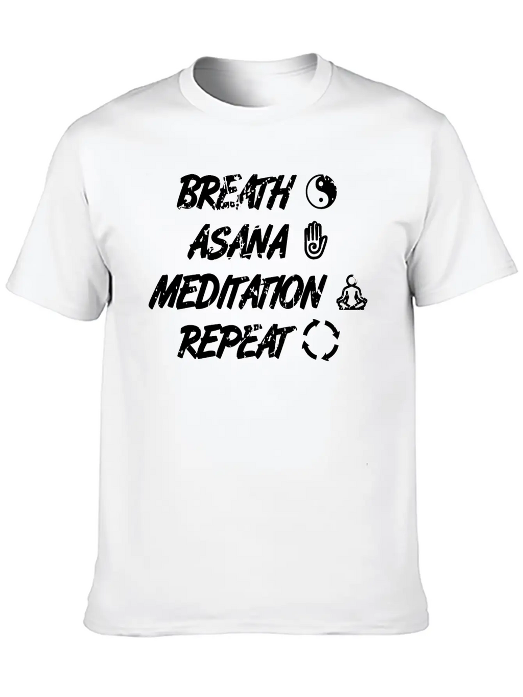 Yoga Routine Unisex Short Sleeve Soft Cotton T-Shirt – Casual Everyday Wear