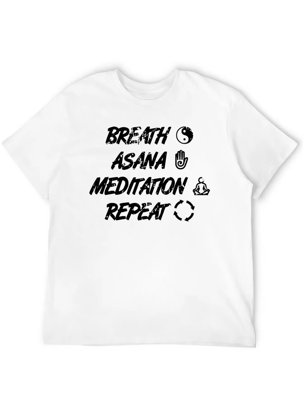 Yoga Routine Unisex Short Sleeve Soft Cotton T-Shirt – Casual Everyday Wear