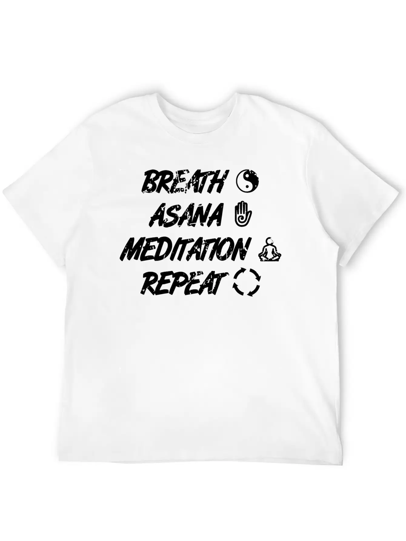 Yoga Routine Unisex Short Sleeve Soft Cotton T-Shirt – Casual Everyday Wear