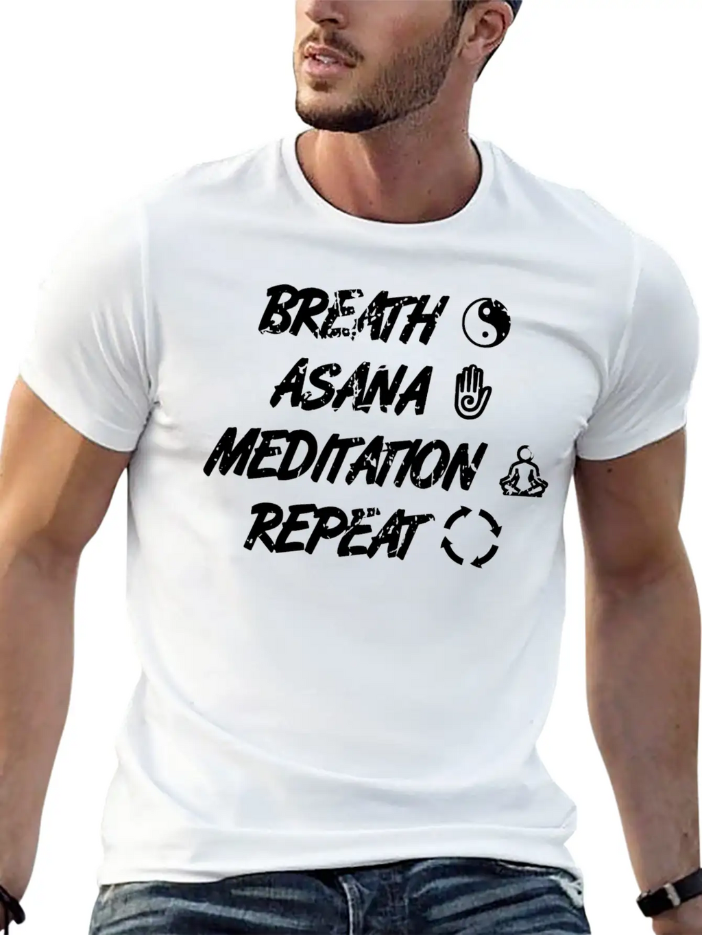 Yoga Routine Unisex Short Sleeve Soft Cotton T-Shirt – Casual Everyday Wear