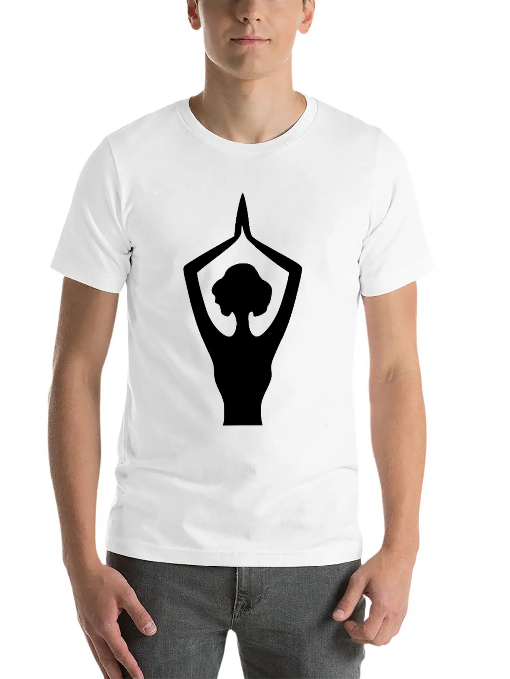 Yoga Silhouette With Grace And Balance In Motion Casual Graphic T-Shirt – Simple And Comfortable Daily Wear