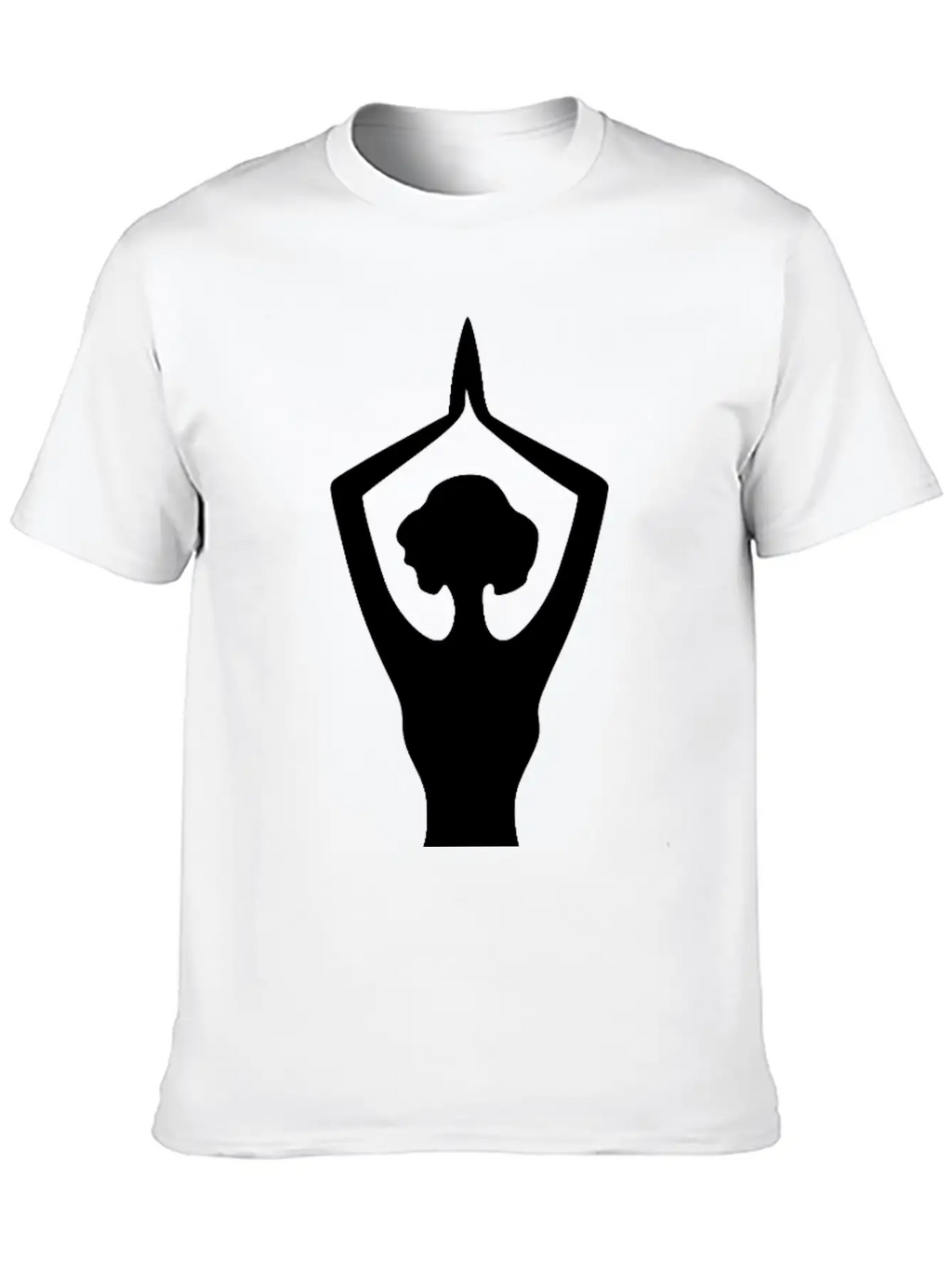 Yoga Silhouette With Grace And Balance In Motion Casual Graphic T-Shirt – Simple And Comfortable Daily Wear