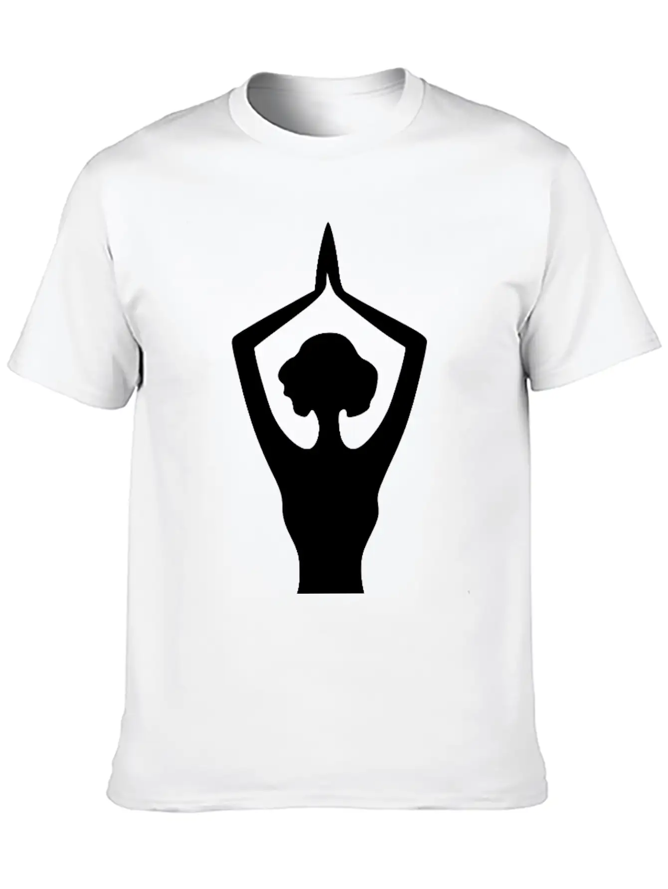Yoga Silhouette With Grace And Balance In Motion Casual Graphic T-Shirt – Simple And Comfortable Daily Wear