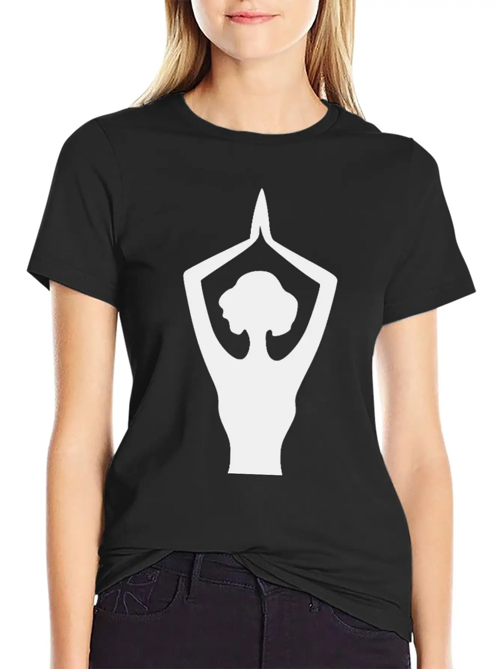 Yoga Silhouette With Grace And Balance In Motion Casual Graphic T-Shirt – Simple And Comfortable Daily Wear