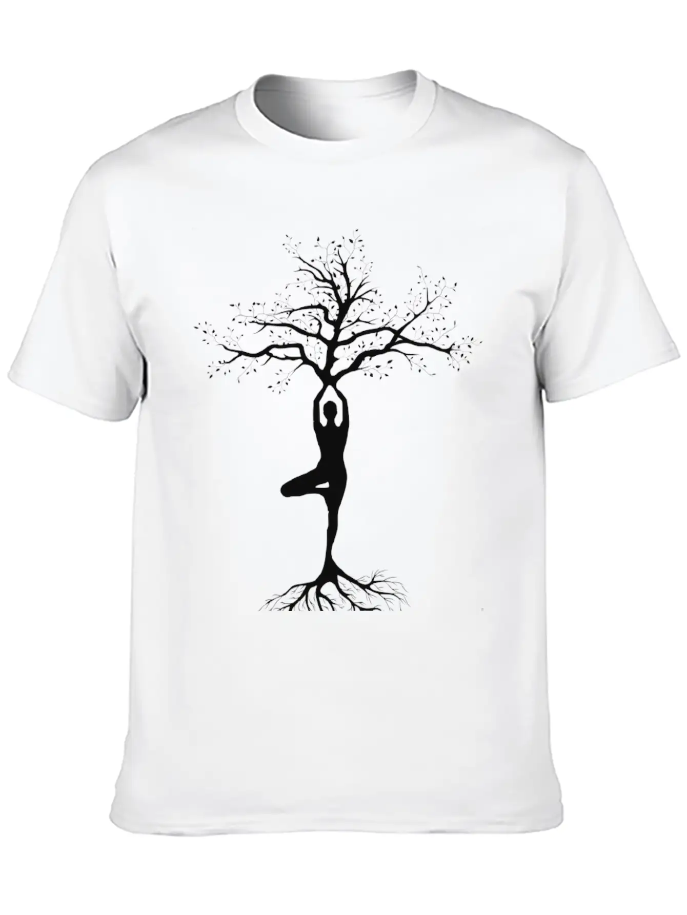Yoga, Tree Of Life, Pose, Yoga Life Casual Graphic T-Shirt – Simple And Comfortable Daily Wear