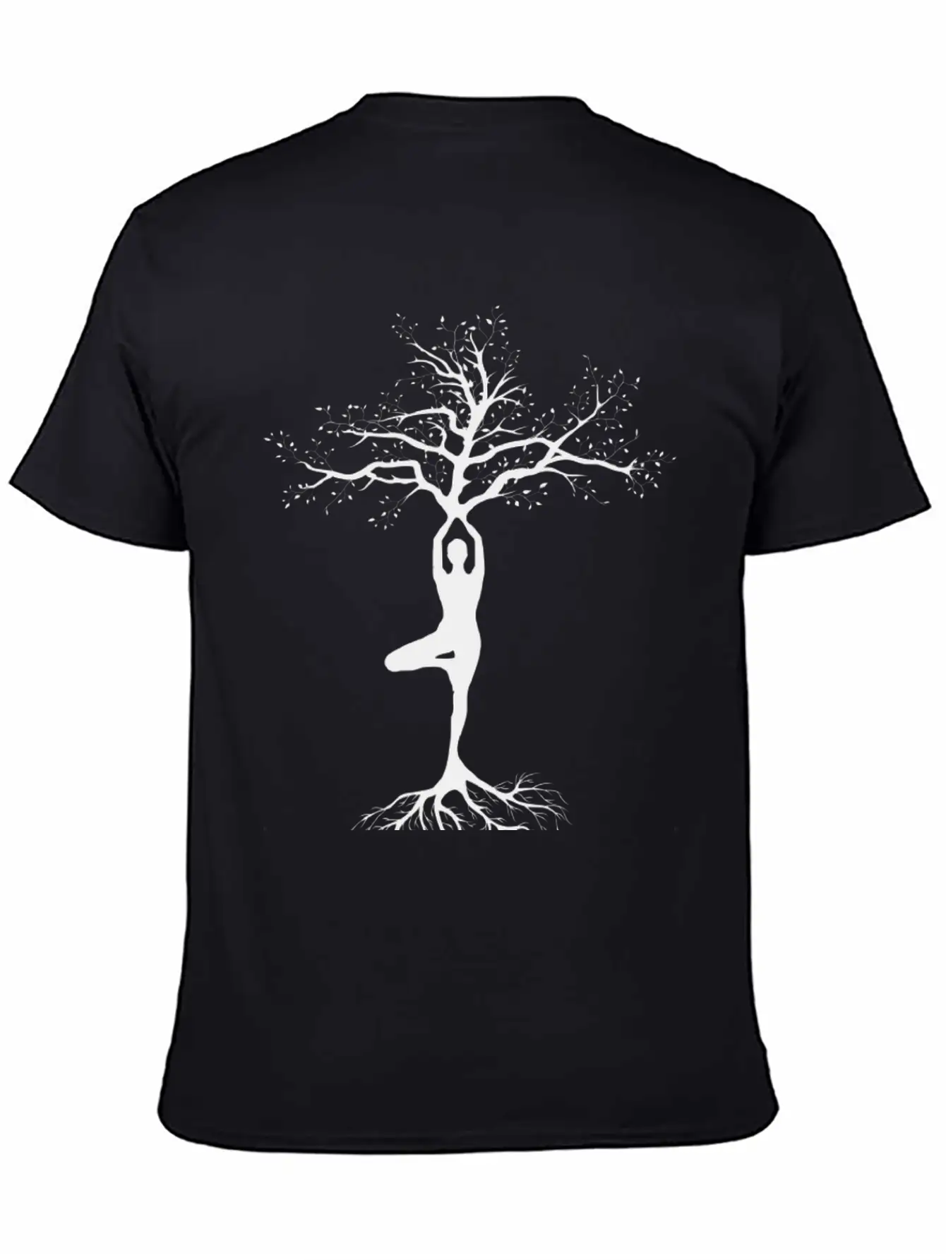 Yoga, Tree Of Life, Pose, Yoga Life Casual Graphic T-Shirt – Simple And Comfortable Daily Wear