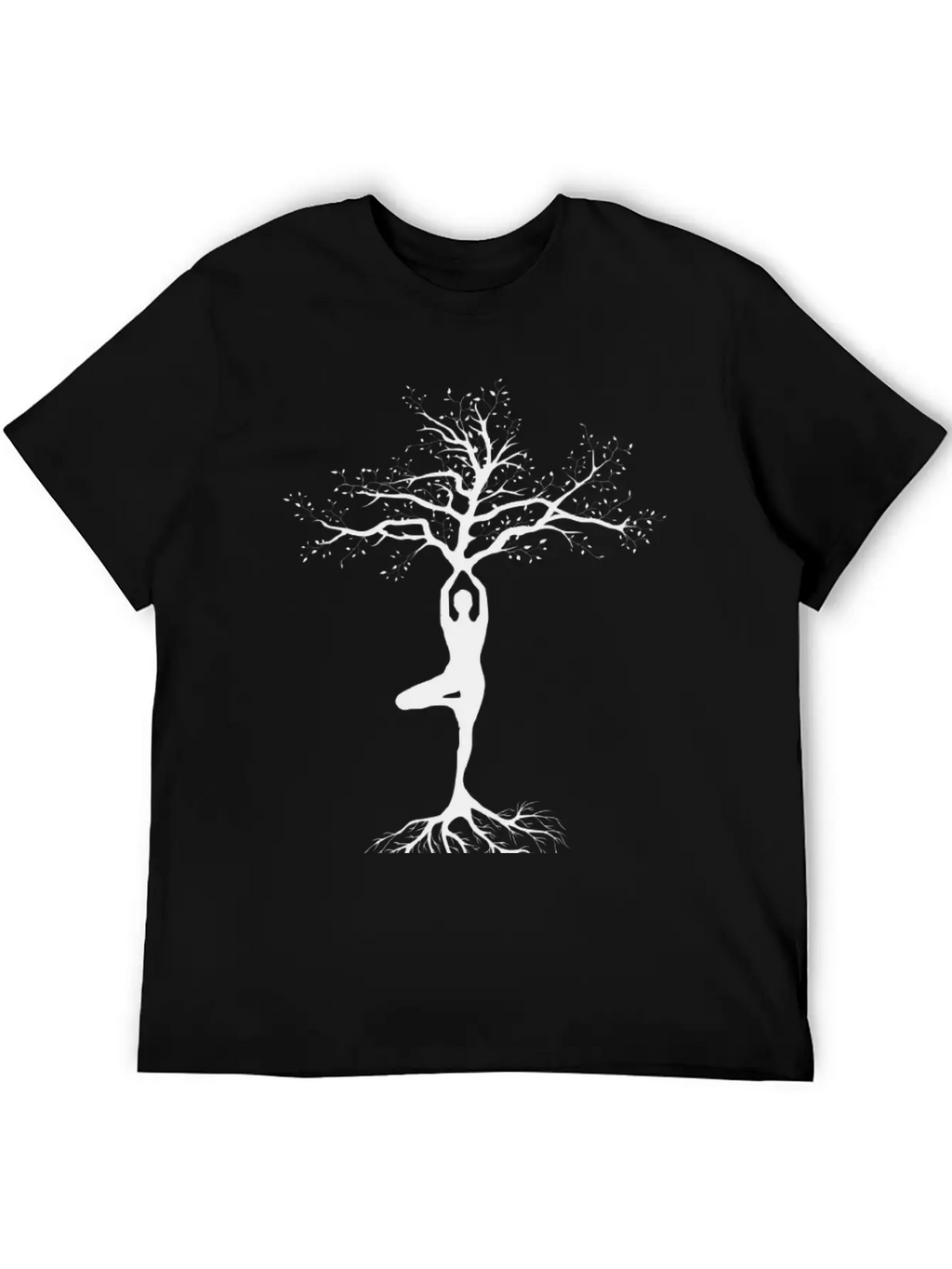 Yoga, Tree Of Life, Pose, Yoga Life Casual Graphic T-Shirt – Simple And Comfortable Daily Wear