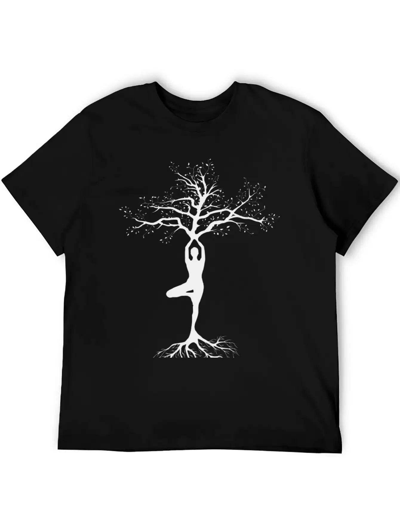 Yoga, Tree Of Life, Pose, Yoga Life Casual Graphic T-Shirt – Simple And Comfortable Daily Wear
