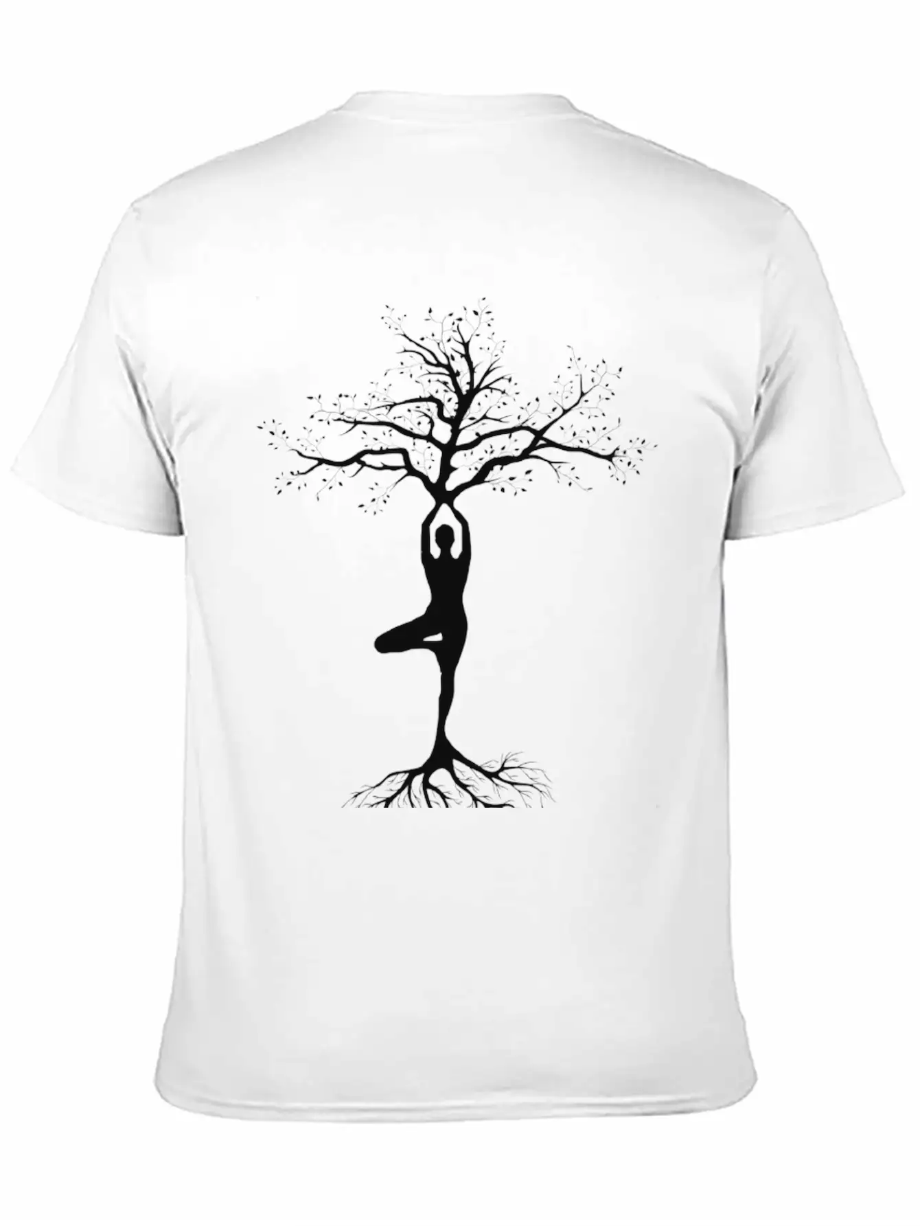 Yoga, Tree Of Life, Pose, Yoga Life Casual Graphic T-Shirt – Simple And Comfortable Daily Wear
