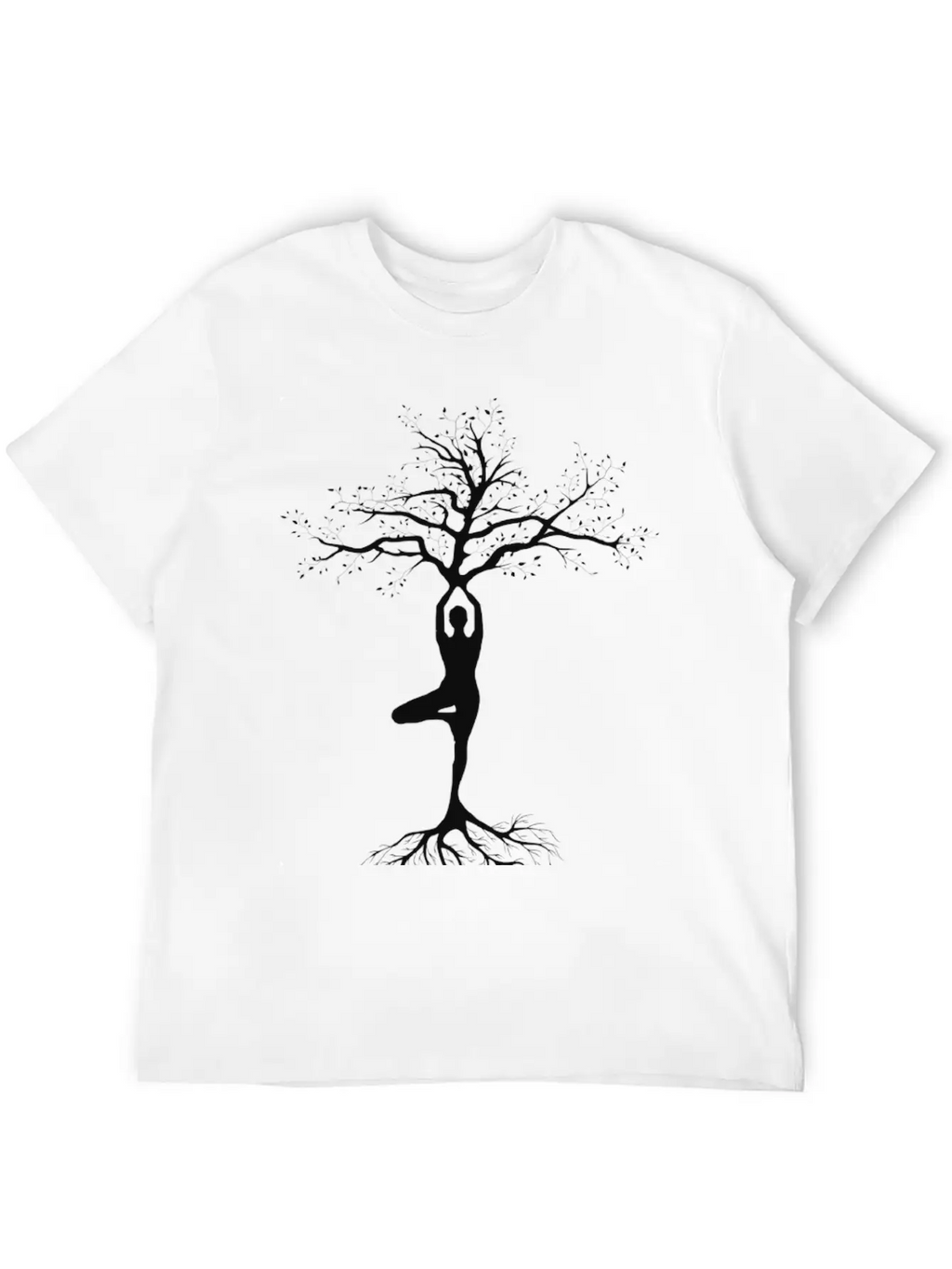 Yoga, Tree Of Life, Pose, Yoga Life Casual Graphic T-Shirt – Simple And Comfortable Daily Wear