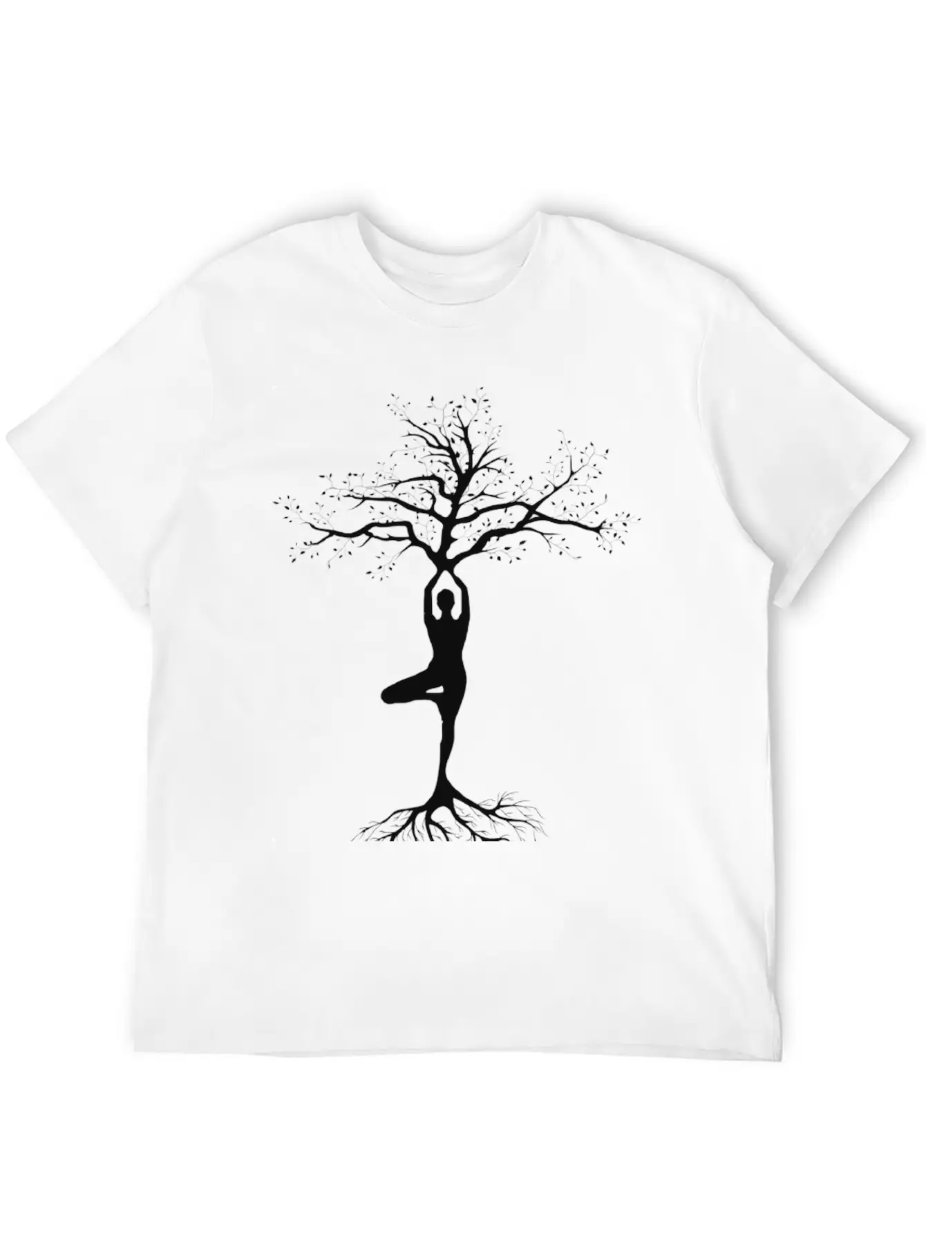 Yoga, Tree Of Life, Pose, Yoga Life Casual Graphic T-Shirt – Simple And Comfortable Daily Wear