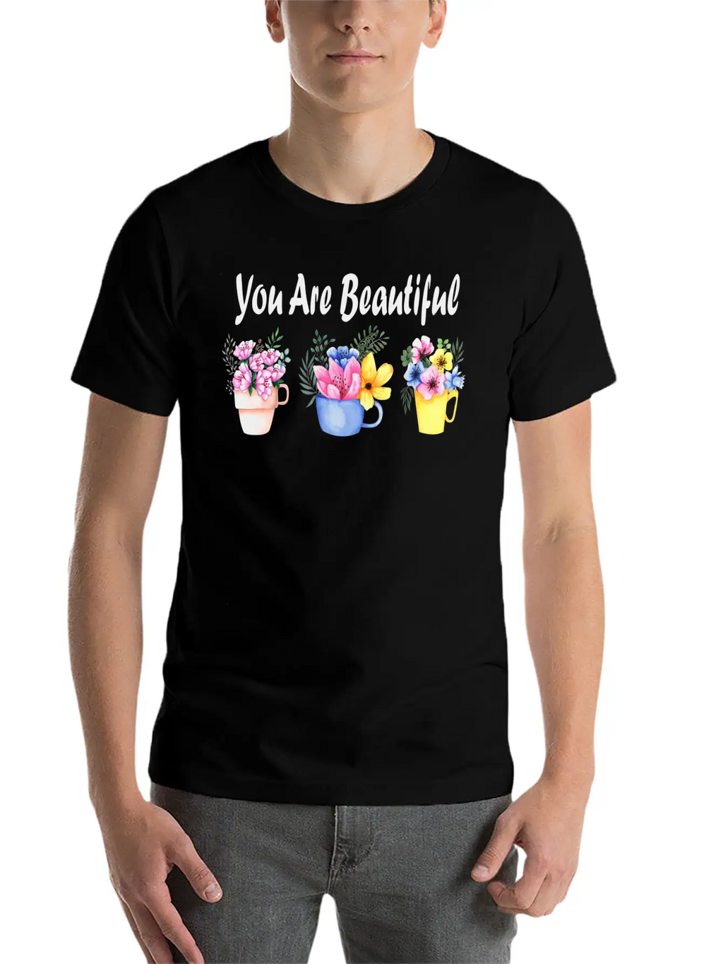 You Are Beautiful Unisex Casual T-Shirt – Clean Design For Daily Comfort