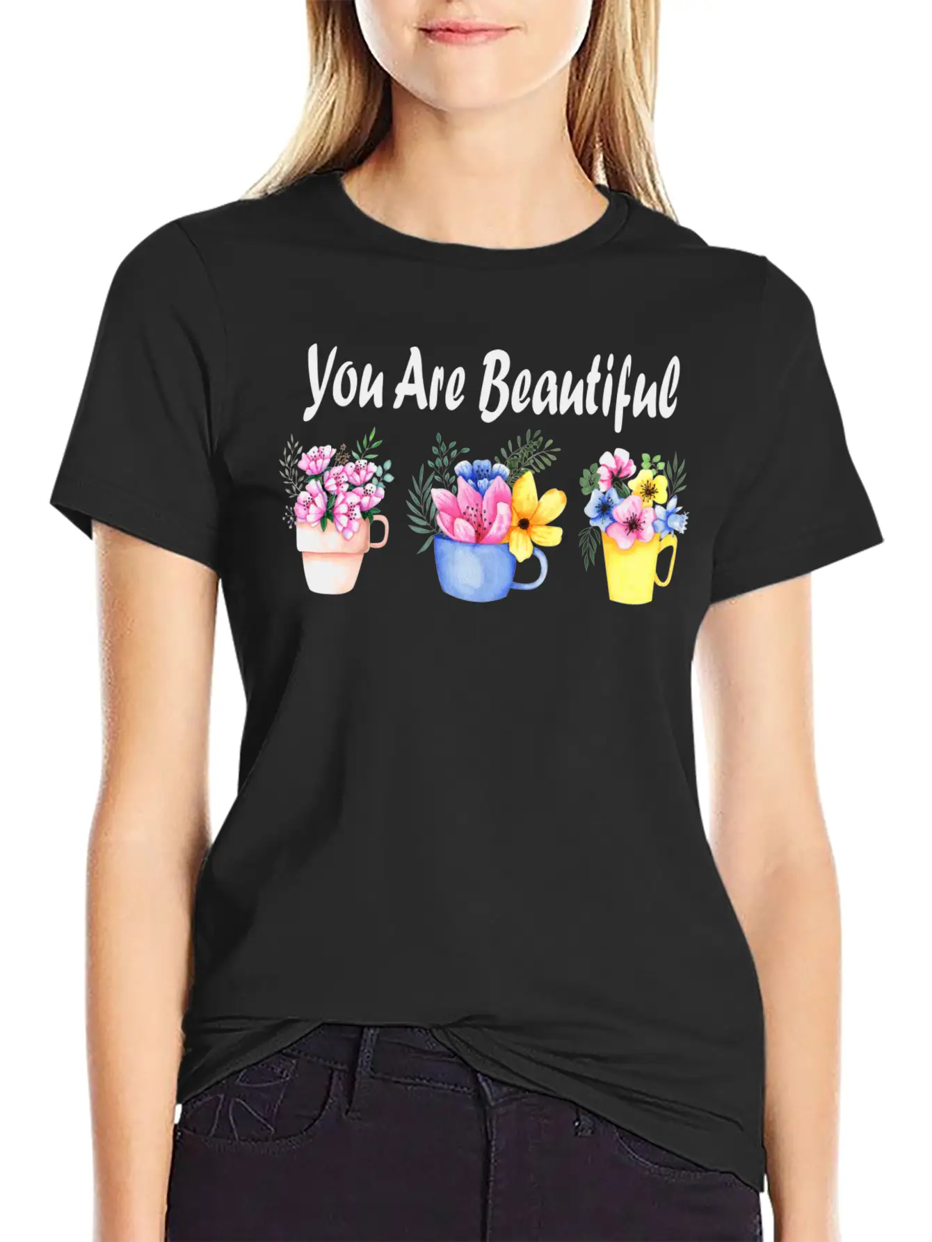 You Are Beautiful Unisex Casual T-Shirt – Clean Design For Daily Comfort