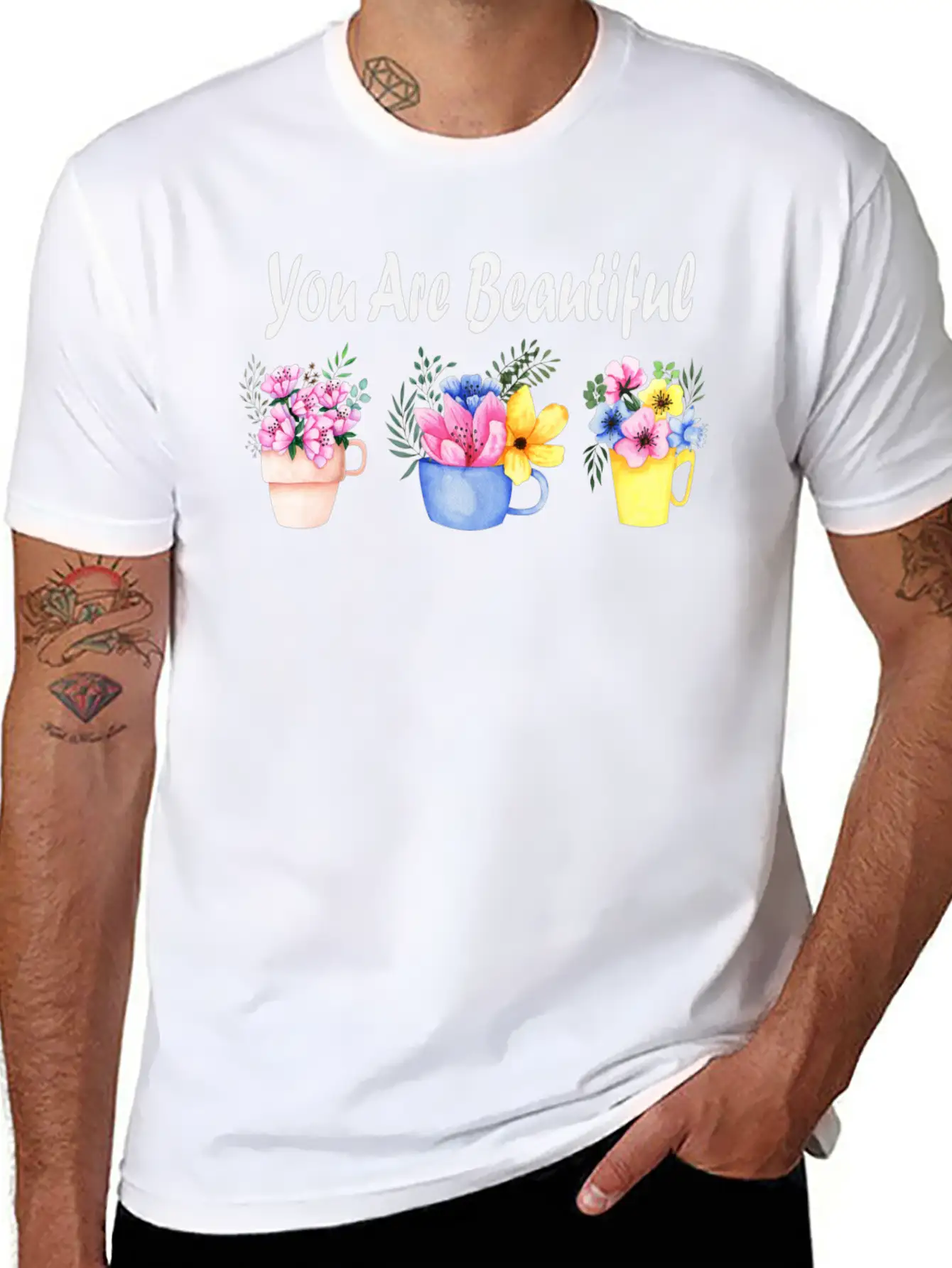 You Are Beautiful Unisex Casual T-Shirt – Clean Design For Daily Comfort