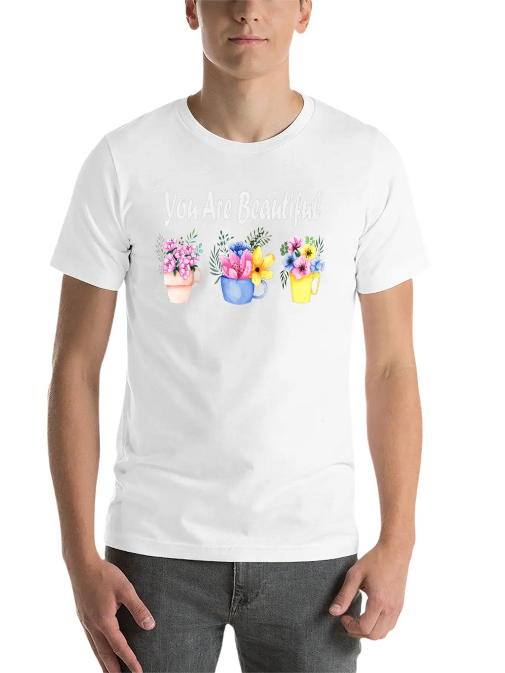 You Are Beautiful Unisex Casual T-Shirt – Clean Design For Daily Comfort