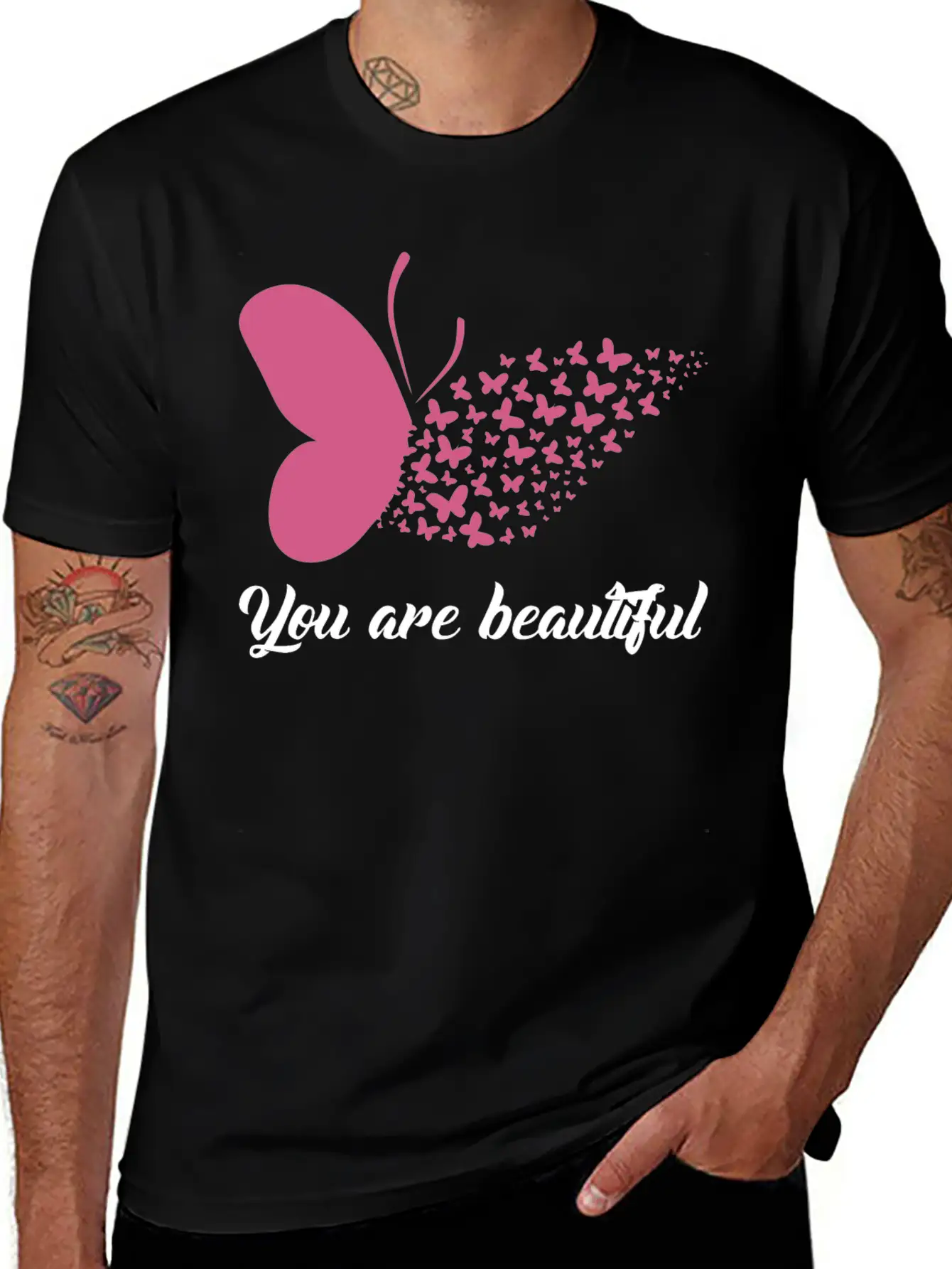 You Are Beautiful Unisex Short Sleeve Soft Cotton T-Shirt – Casual Everyday Wear