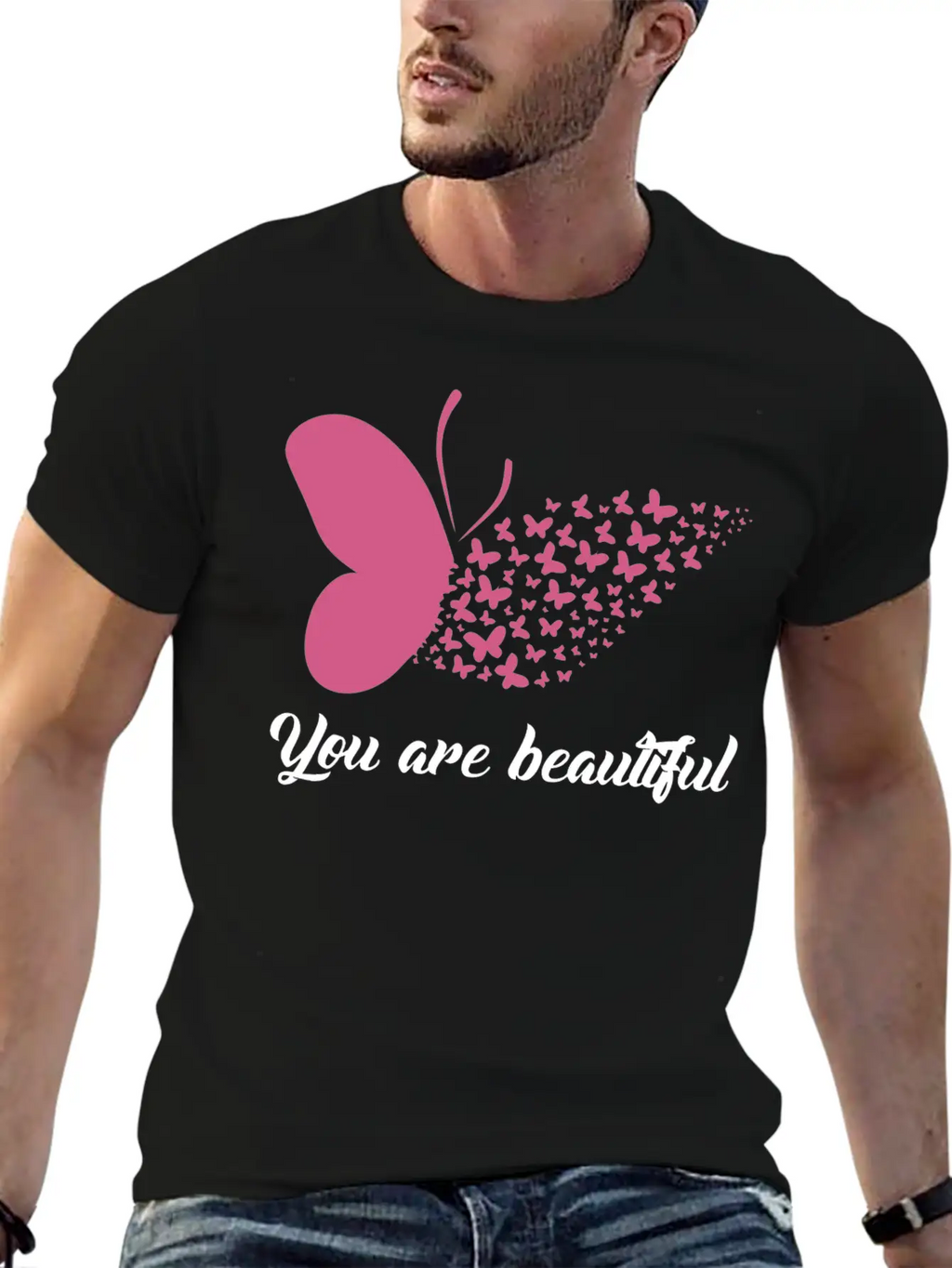 You Are Beautiful Unisex Short Sleeve Soft Cotton T-Shirt – Casual Everyday Wear