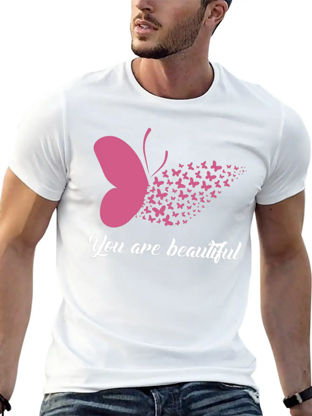 You Are Beautiful Unisex Short Sleeve Soft Cotton T-Shirt – Casual Everyday Wear