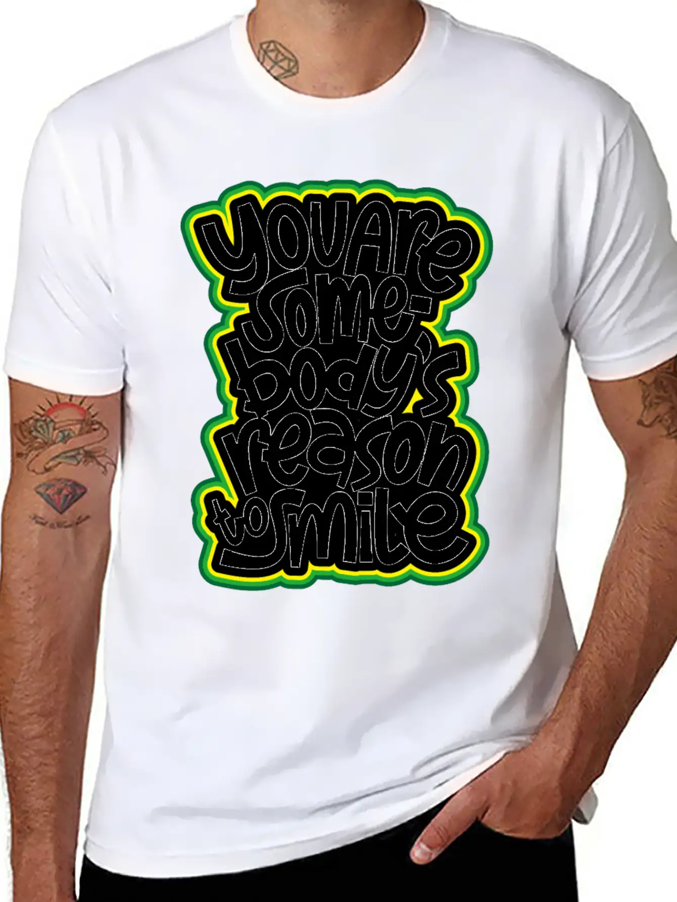 You Are Somebody's Reason To Smile Essential Cotton Tee For Daily Outfits – Unisex Style