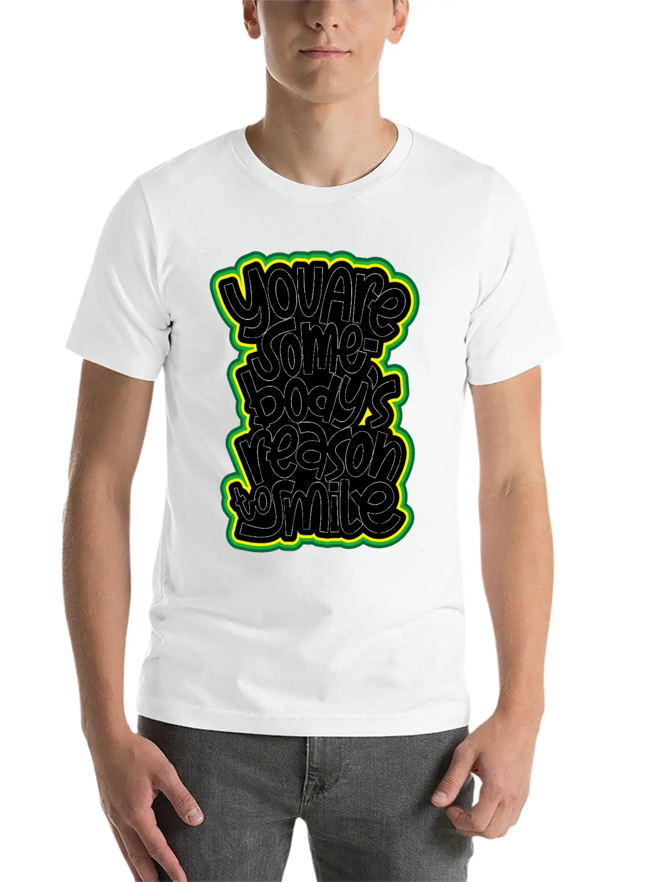 You Are Somebody's Reason To Smile Essential Cotton Tee For Daily Outfits – Unisex Style