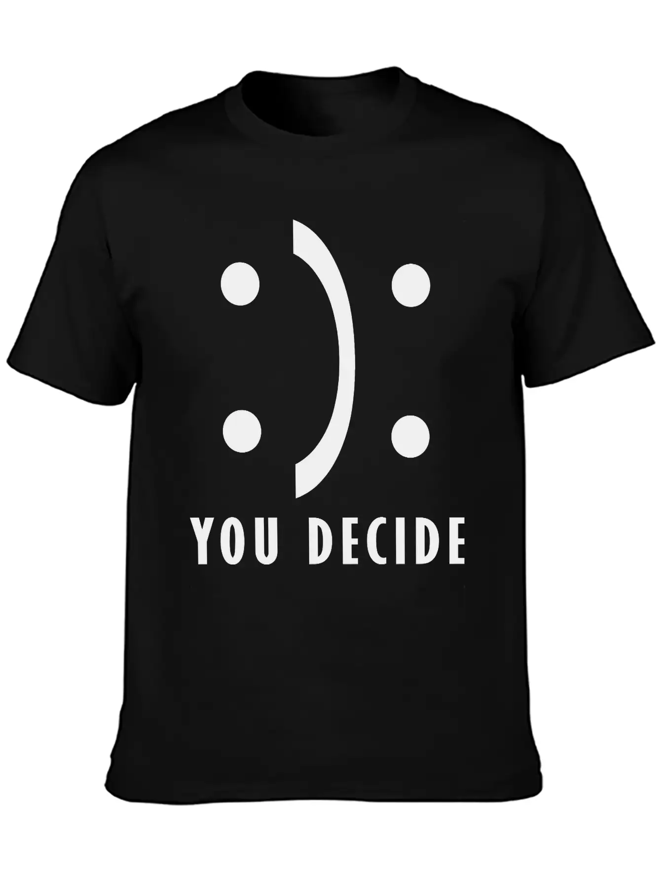 You Decide - Good And Bad Fortune Essential Cotton Tee For Daily Outfits – Unisex Style